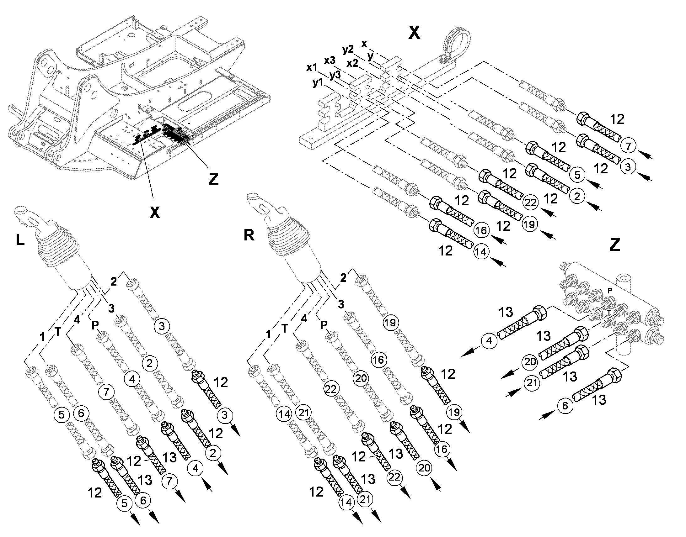 ШЛАНГ УПРАВЛЕНИЯ 10X700 10333082 LIEBHERR