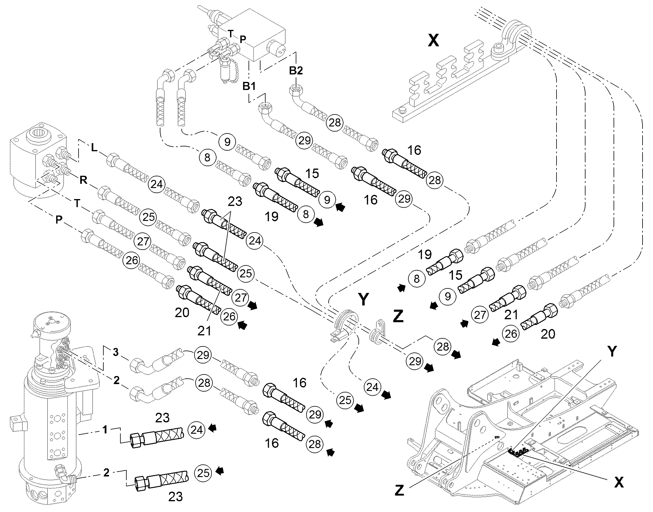 ШЛАНГ 10X1200 10333170 LIEBHERR