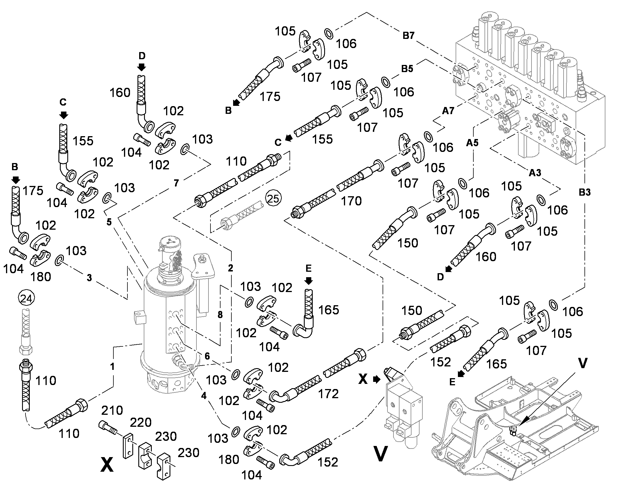 ШЛАНГ 25X1030 10290970 LIEBHERR
