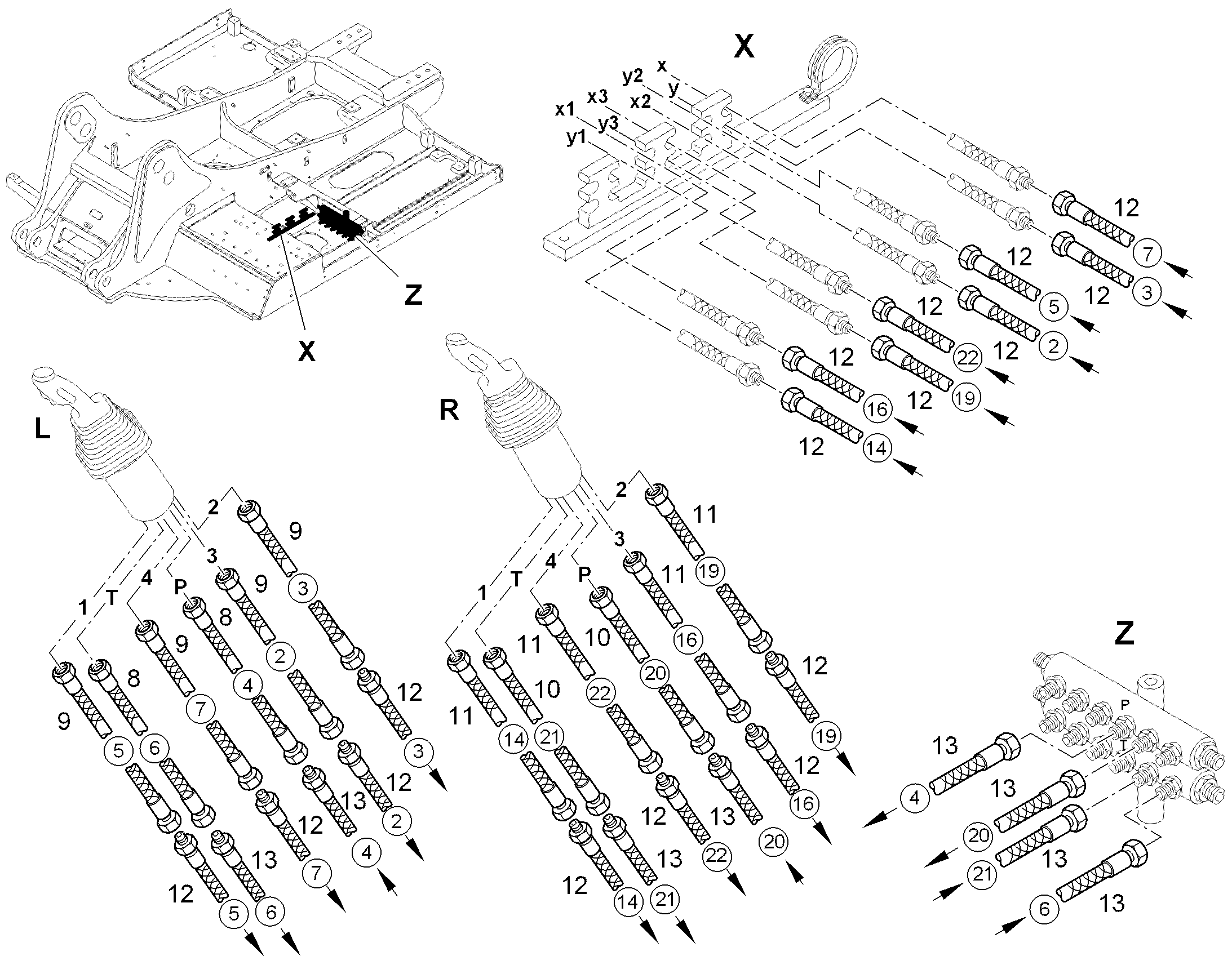 ШЛАНГ УПРАВЛЕНИЯ 10X3800 10291614 LIEBHERR