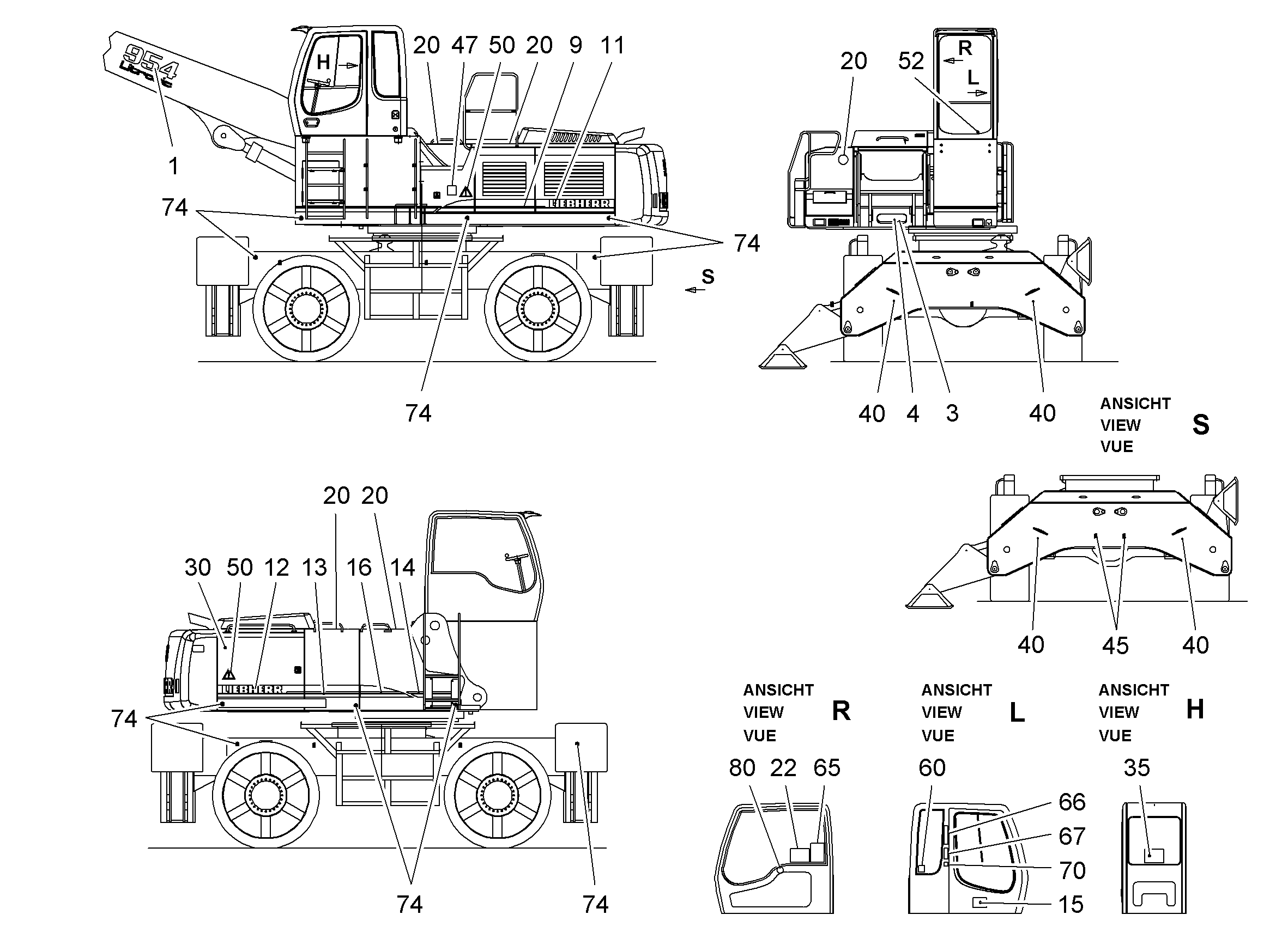ТАБЛИЧКИ АМЕРИКА 94003274 LIEBHERR
