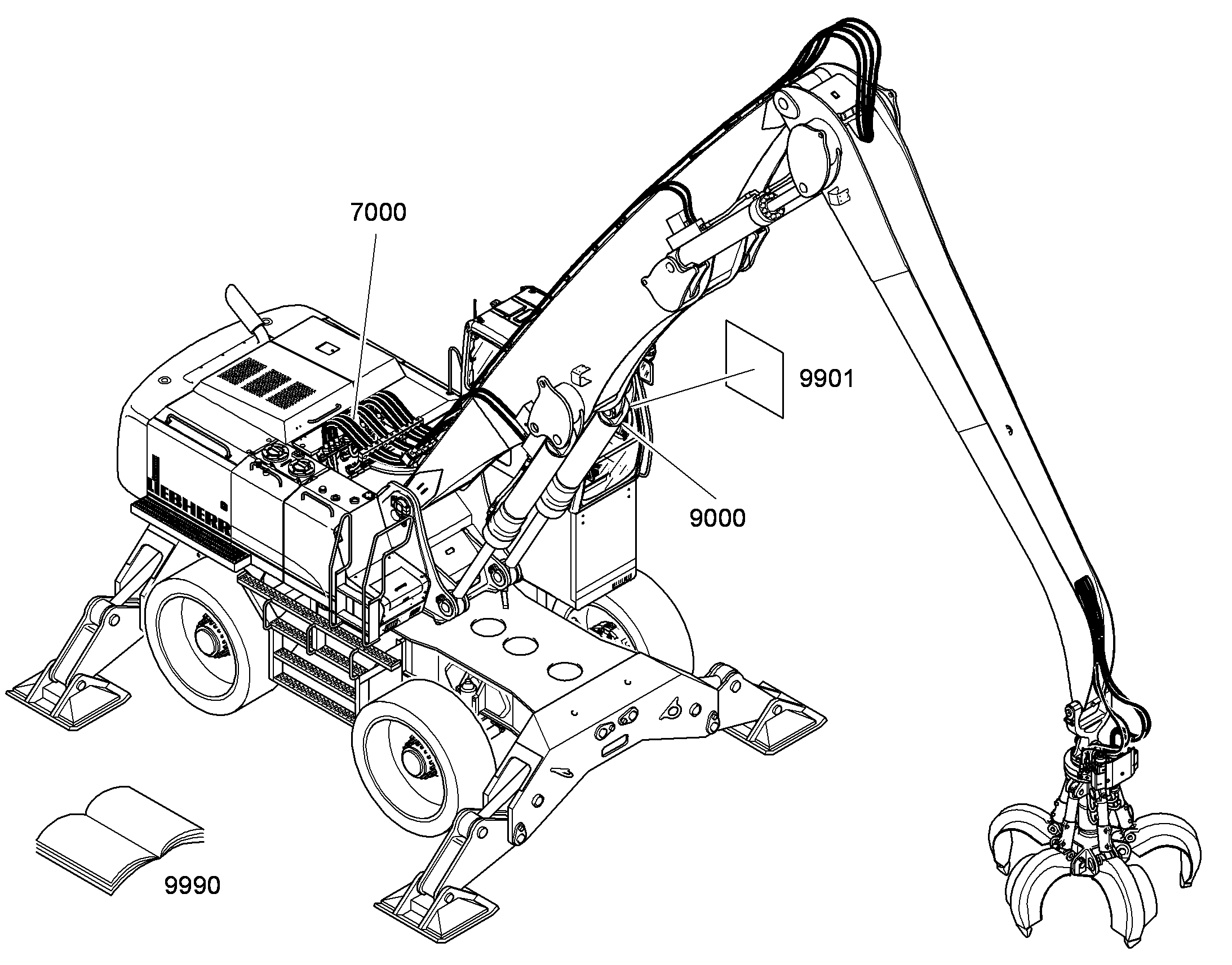 ГИДРАВЛИЧЕСКАЯ СИСТЕМА 9603422 LIEBHERR