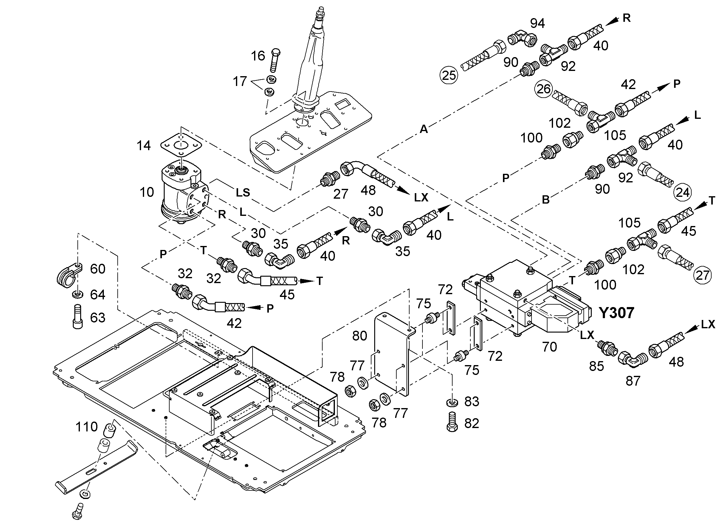 ШЛАНГ 6X1350 10293157 LIEBHERR