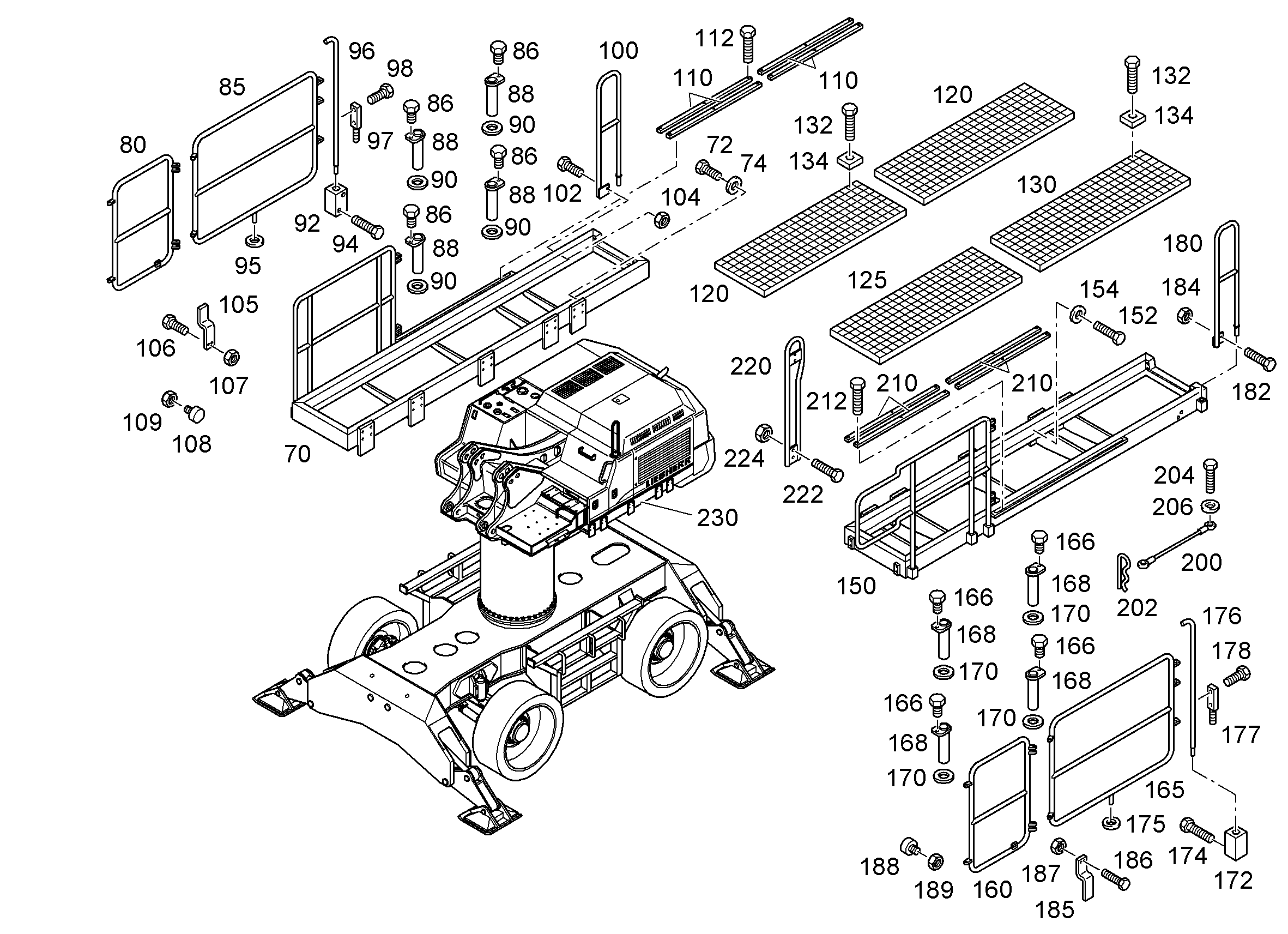 ПЛАТФОРМА LINKS 9599218 LIEBHERR