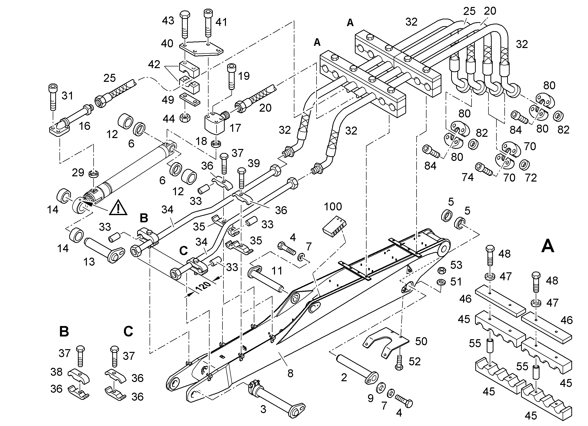 СМАЗОЧНЫЕ ЛИНИИ УСТАНОВКА 9603816 LIEBHERR