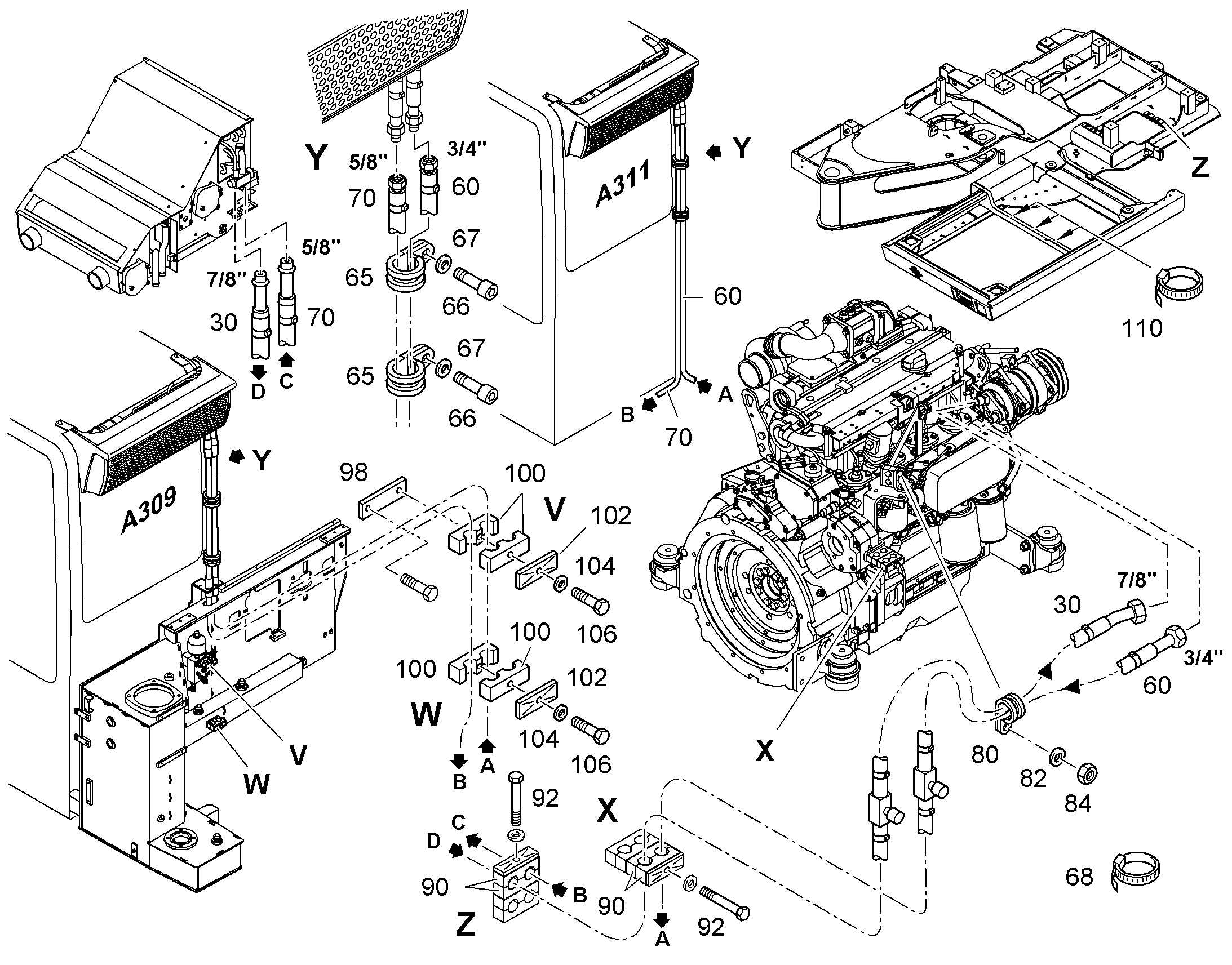 ШЛАНГ 8X3300 10293477 LIEBHERR