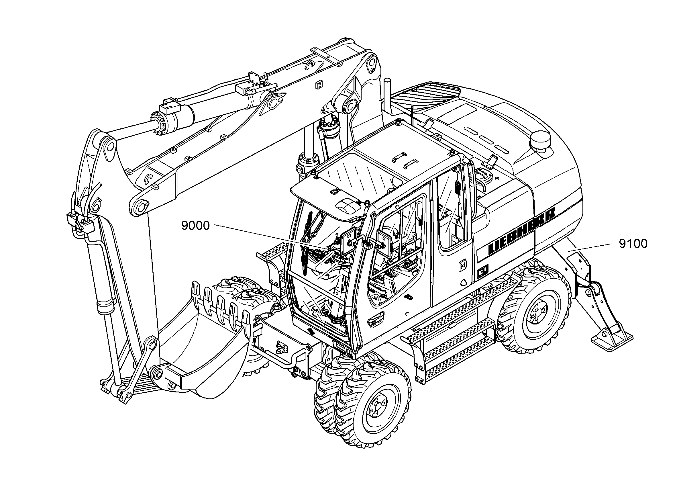 ЭЛЕКТРИЧЕСКИЕ ЧАСТИ ШАССИ 9969396 LIEBHERR
