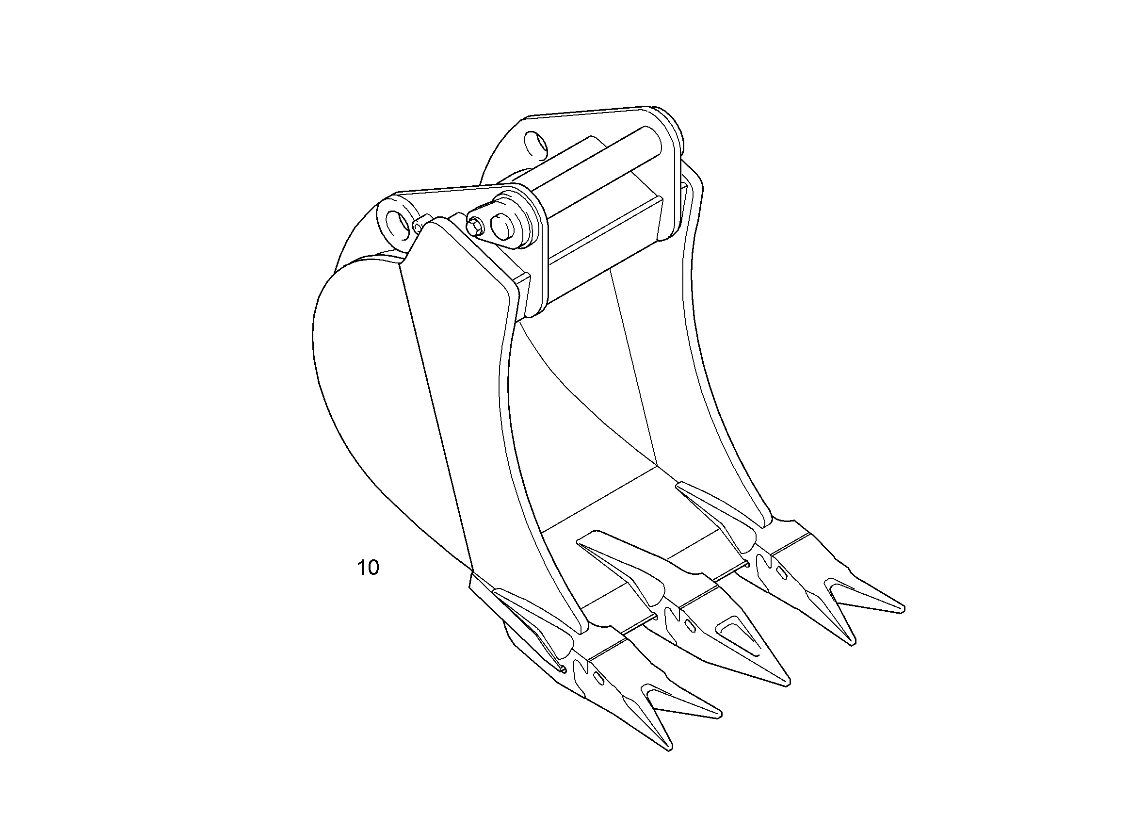 ЛОПАТА ОБРАТНАЯ 650mm 0,35m³ 9628701 LIEBHERR