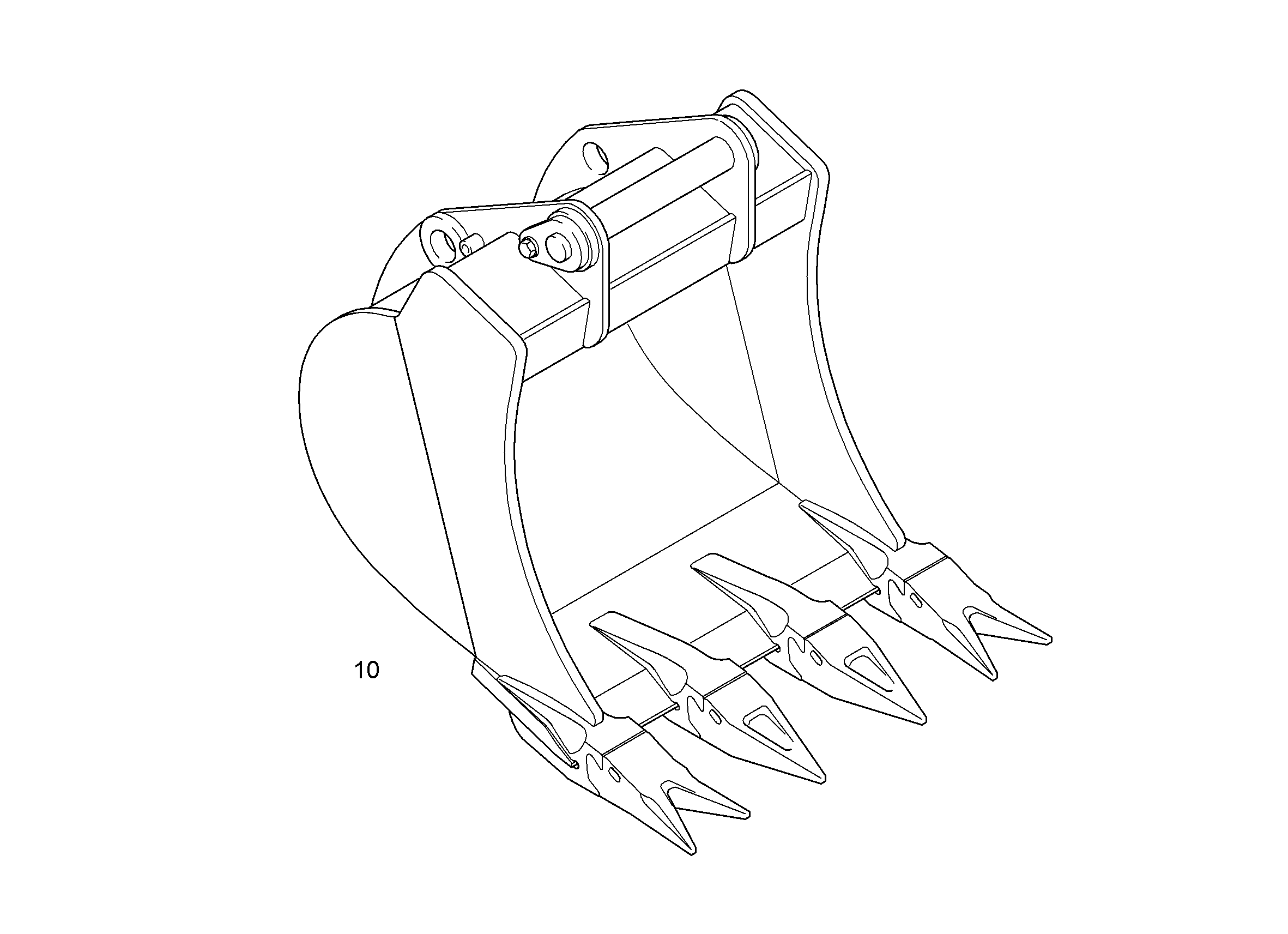 ЛОПАТА ОБРАТНАЯ 850mm 0,50m³ 9612436 LIEBHERR
