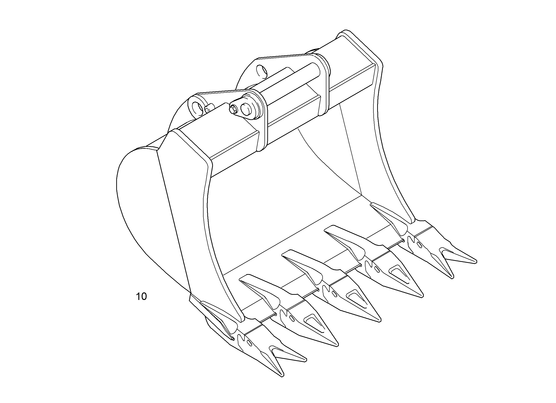 ЛОПАТА ОБРАТНАЯ 1250mm 0,85m³ 9612437 LIEBHERR