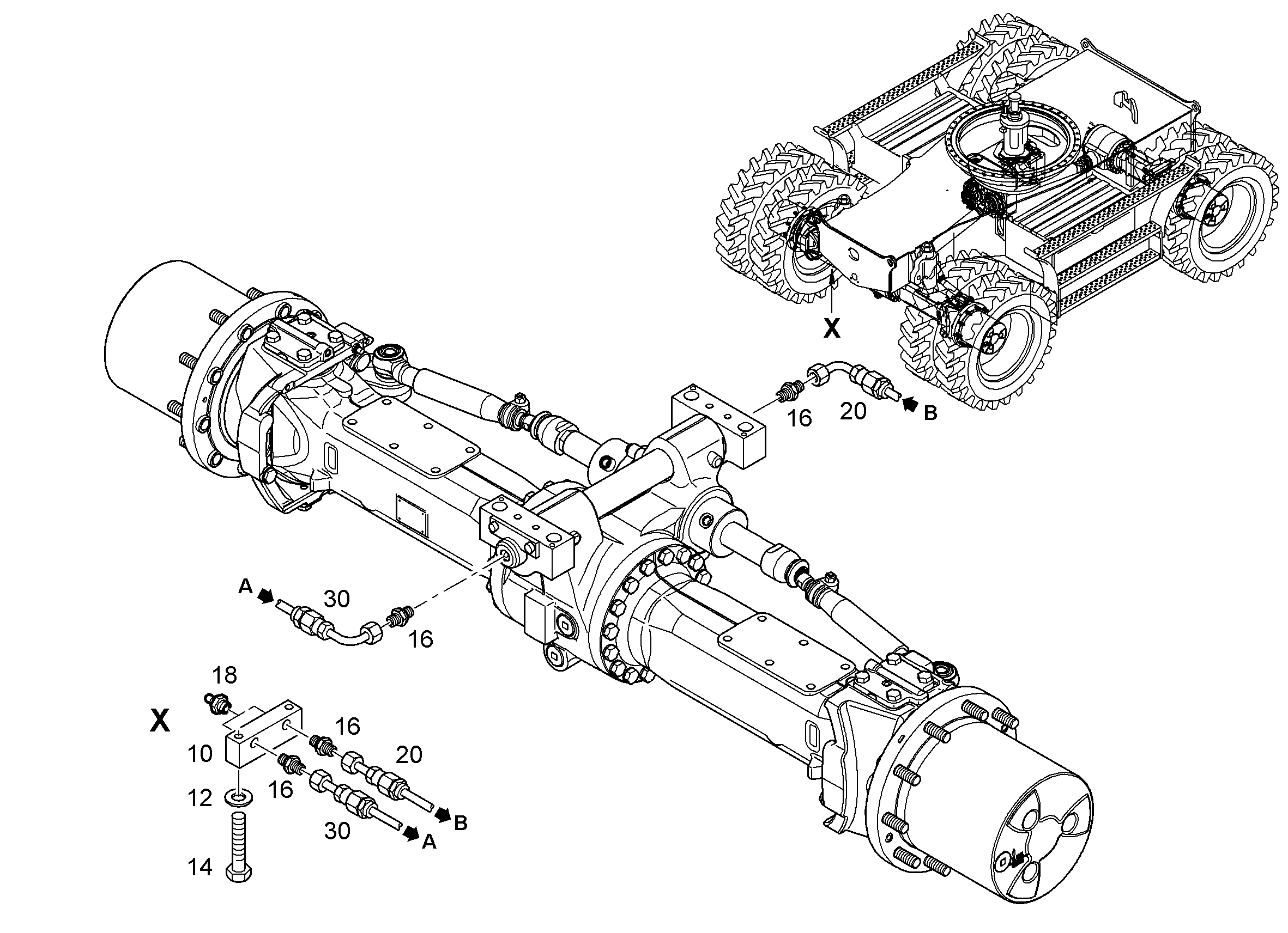 ШЛАНГ 4X288 10300225 LIEBHERR