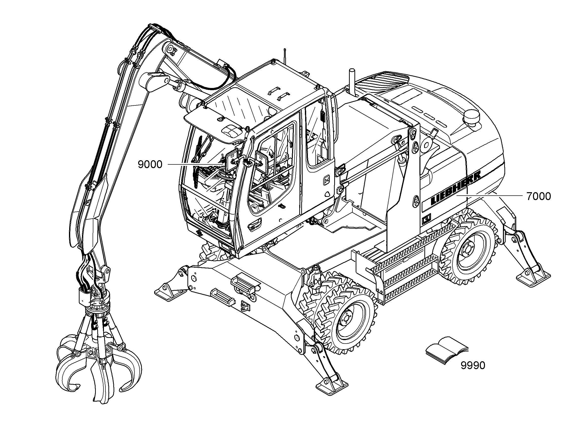 ГИДРАВЛИЧЕСКАЯ СИСТЕМА 9611855 LIEBHERR