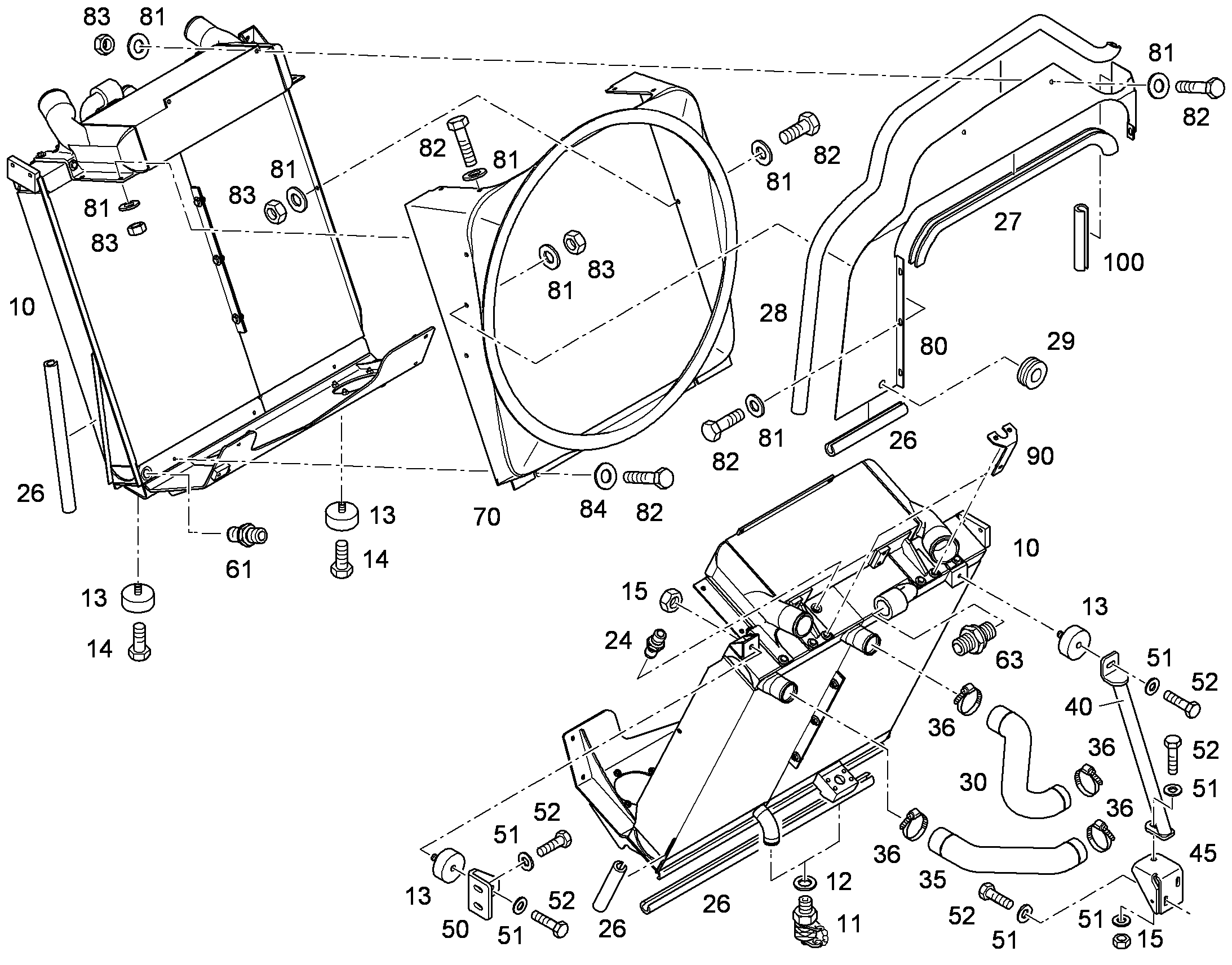 ОХЛАДИТЕЛЬ ПОРШНЯ 10291472 LIEBHERR