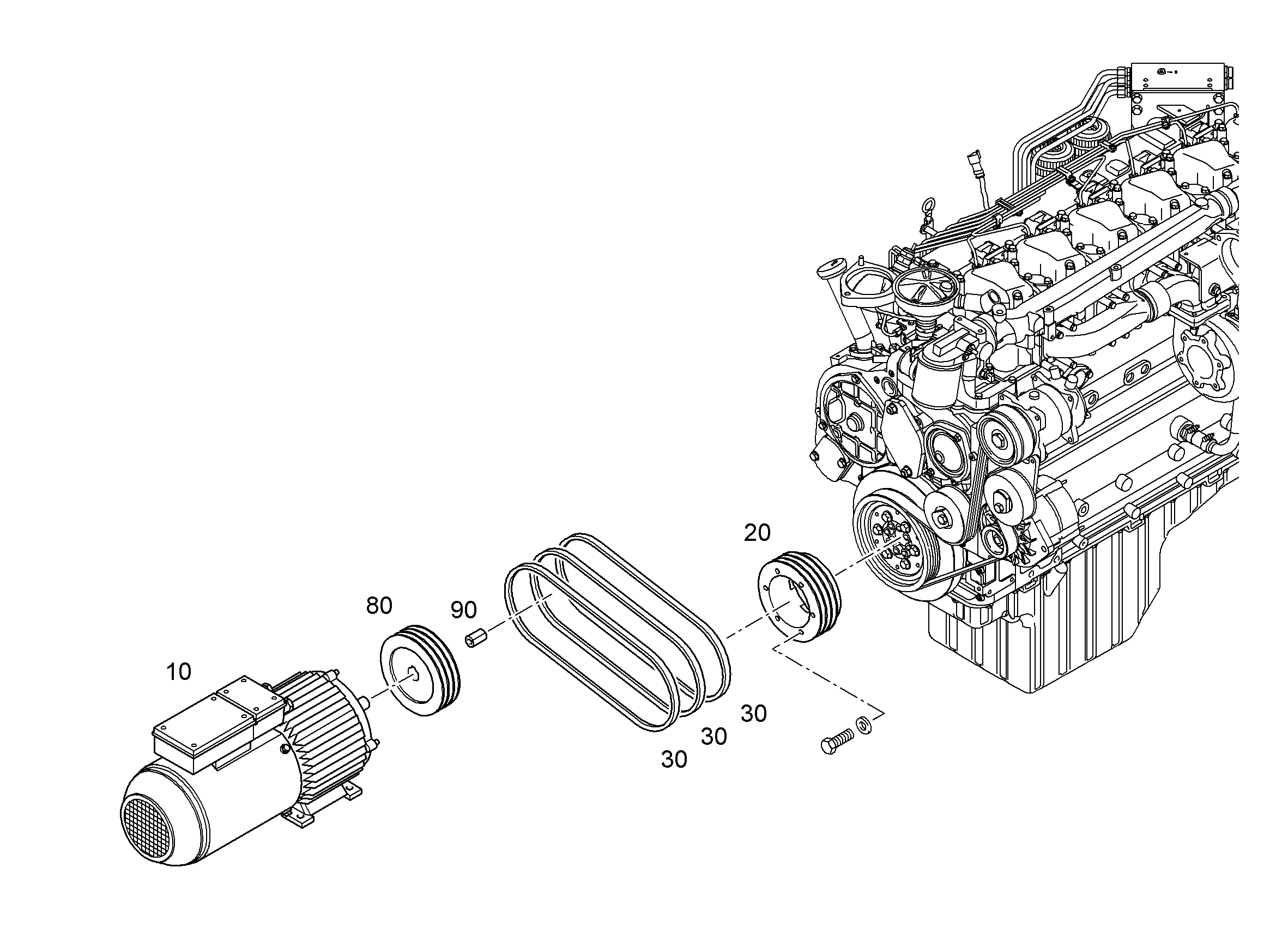 ШКИВ КЛИНОРЕМЕННЫЙ 10323575 LIEBHERR
