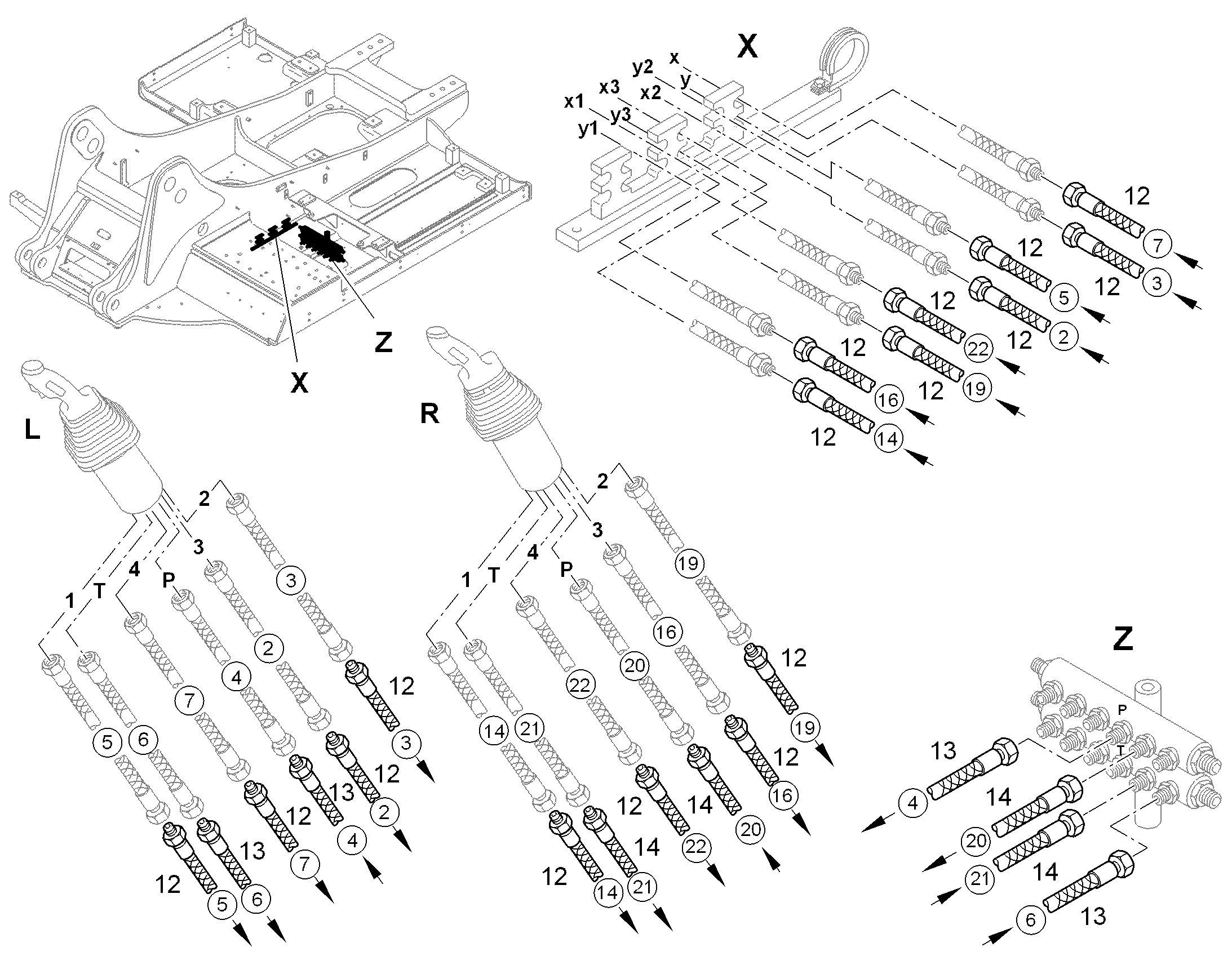 ШЛАНГ УПРАВЛЕНИЯ 8X3600 10332789 LIEBHERR