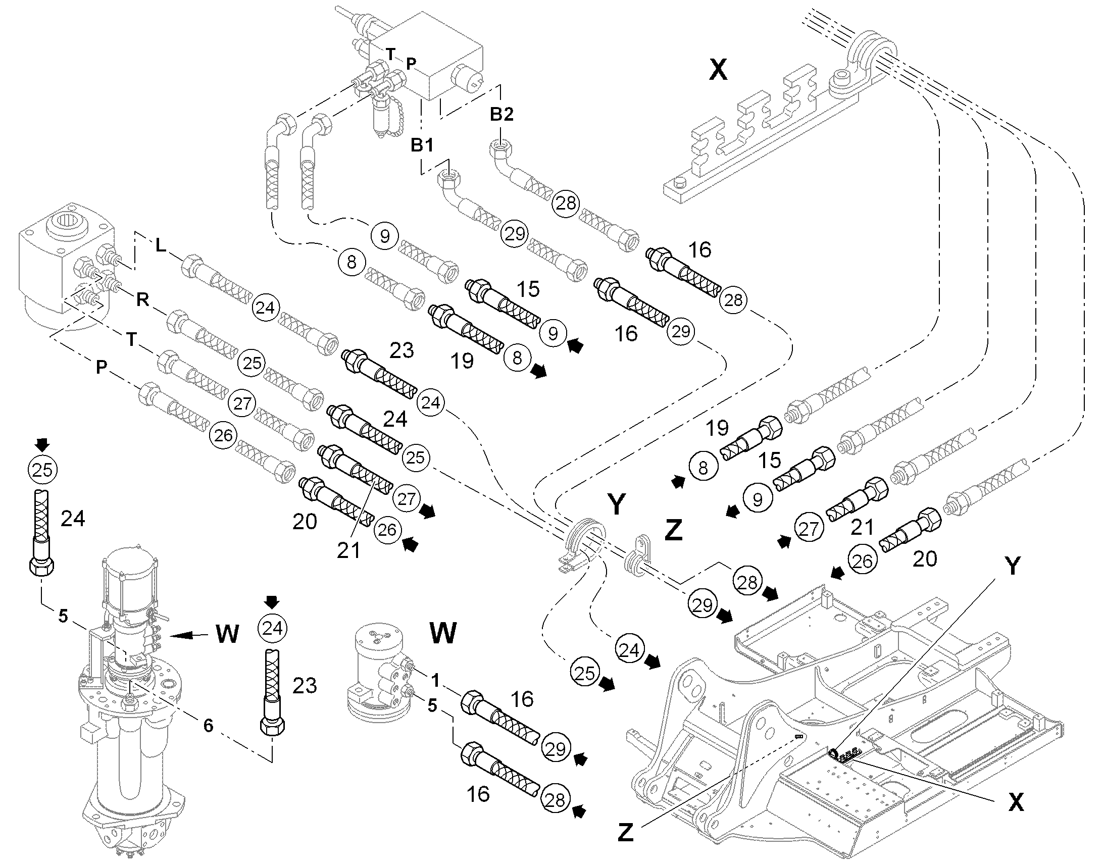 ШЛАНГ 10X3800 10332791 LIEBHERR