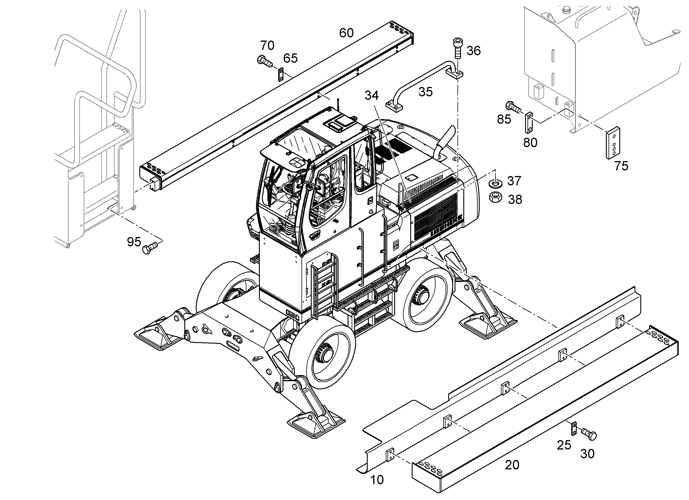 РУЧКА 94008146 LIEBHERR