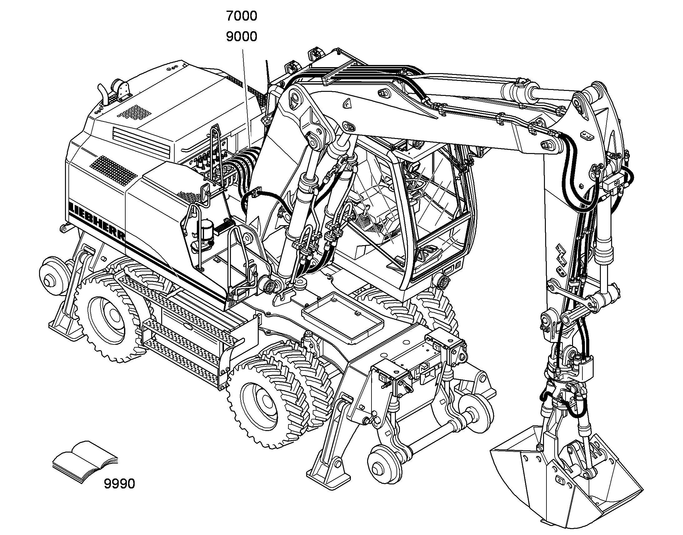 ГИДРАВЛИЧЕСКАЯ СИСТЕМА 9614900 LIEBHERR