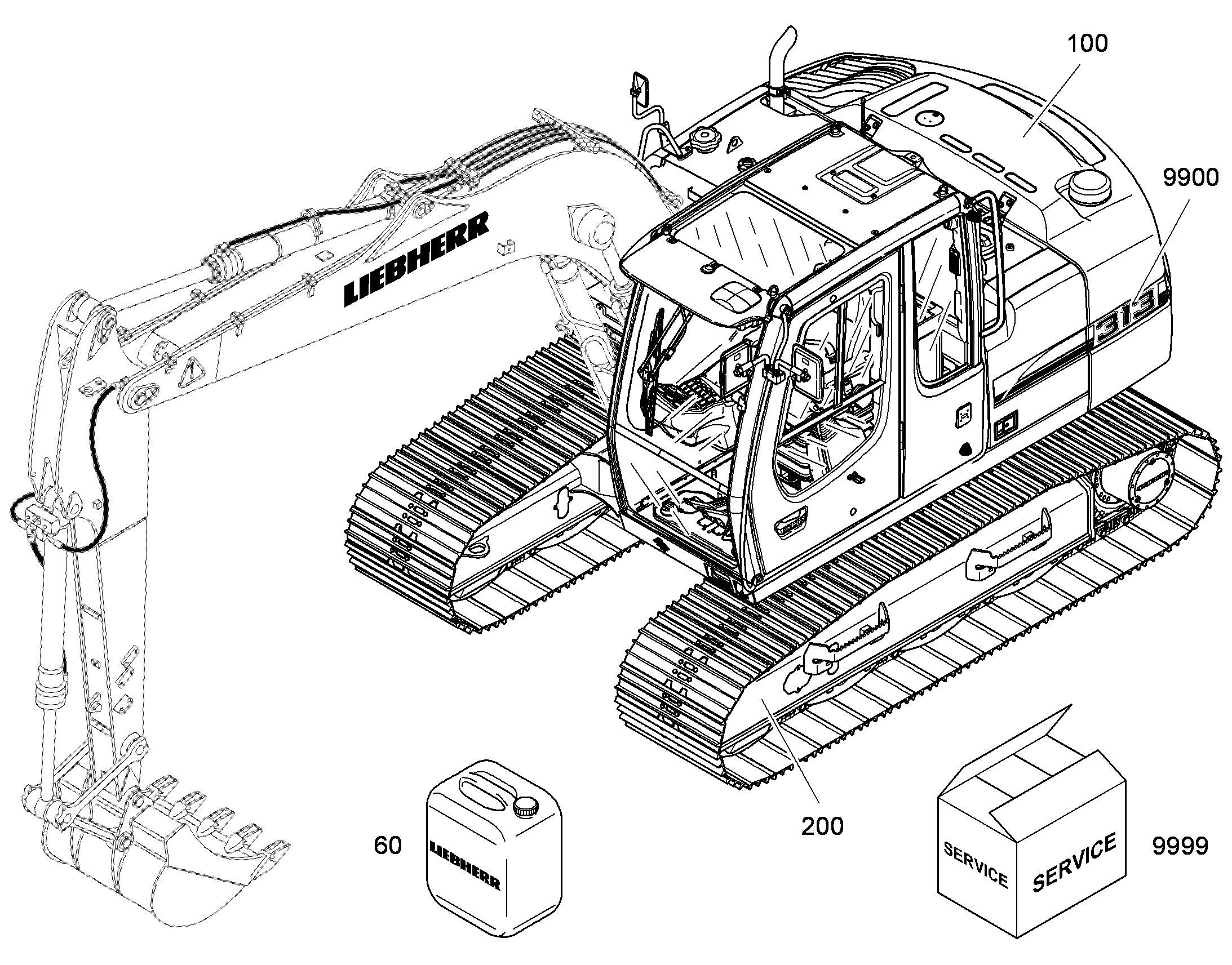 МАТЕРИАЛ СЕРВИСН.ОБСЛУЖИВАНИЯ 9070489 LIEBHERR