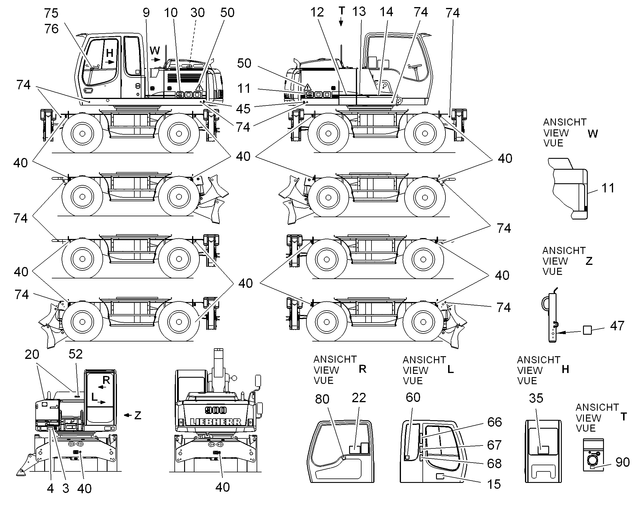 ПЛАН СМАЗКИ 94012559 LIEBHERR