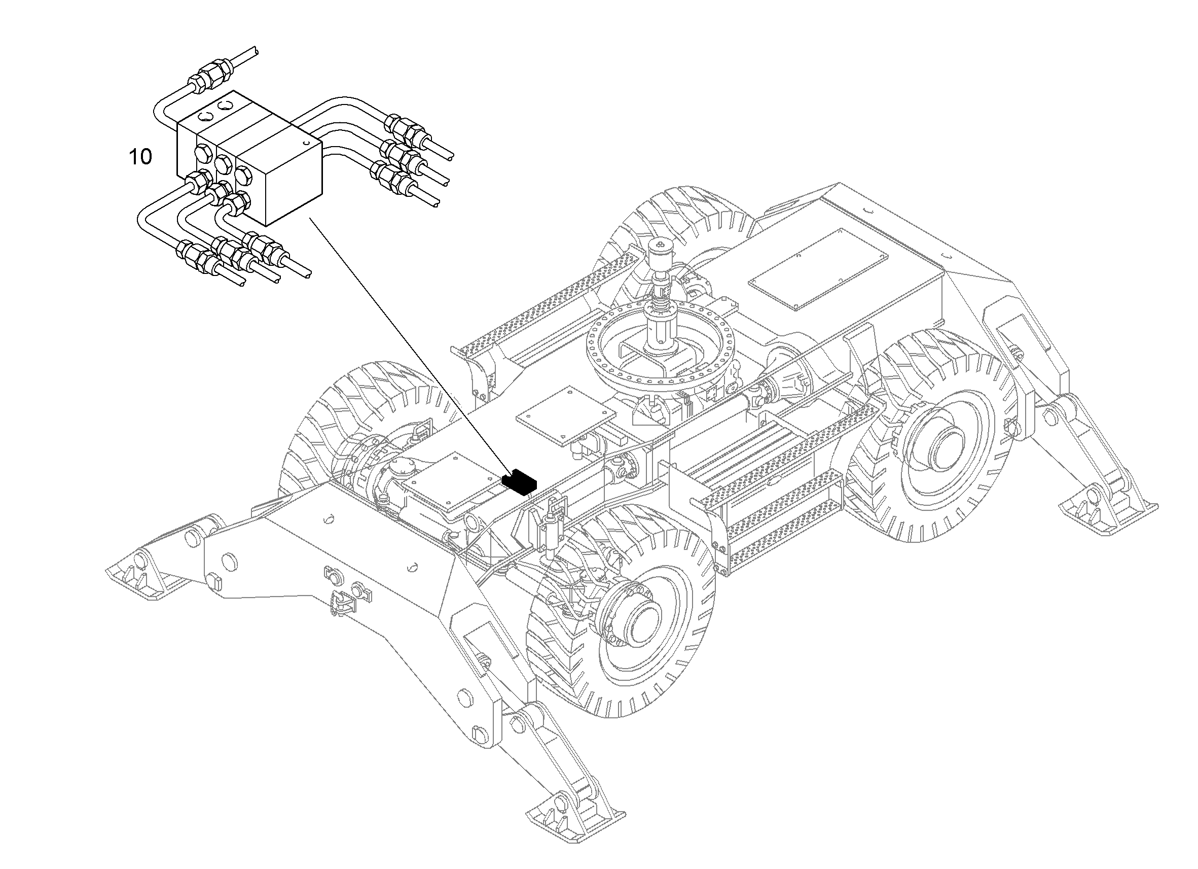 СМАЗКА ОДНОНИППЕЛЬНАЯ ЦЕНТР. 9622011 LIEBHERR