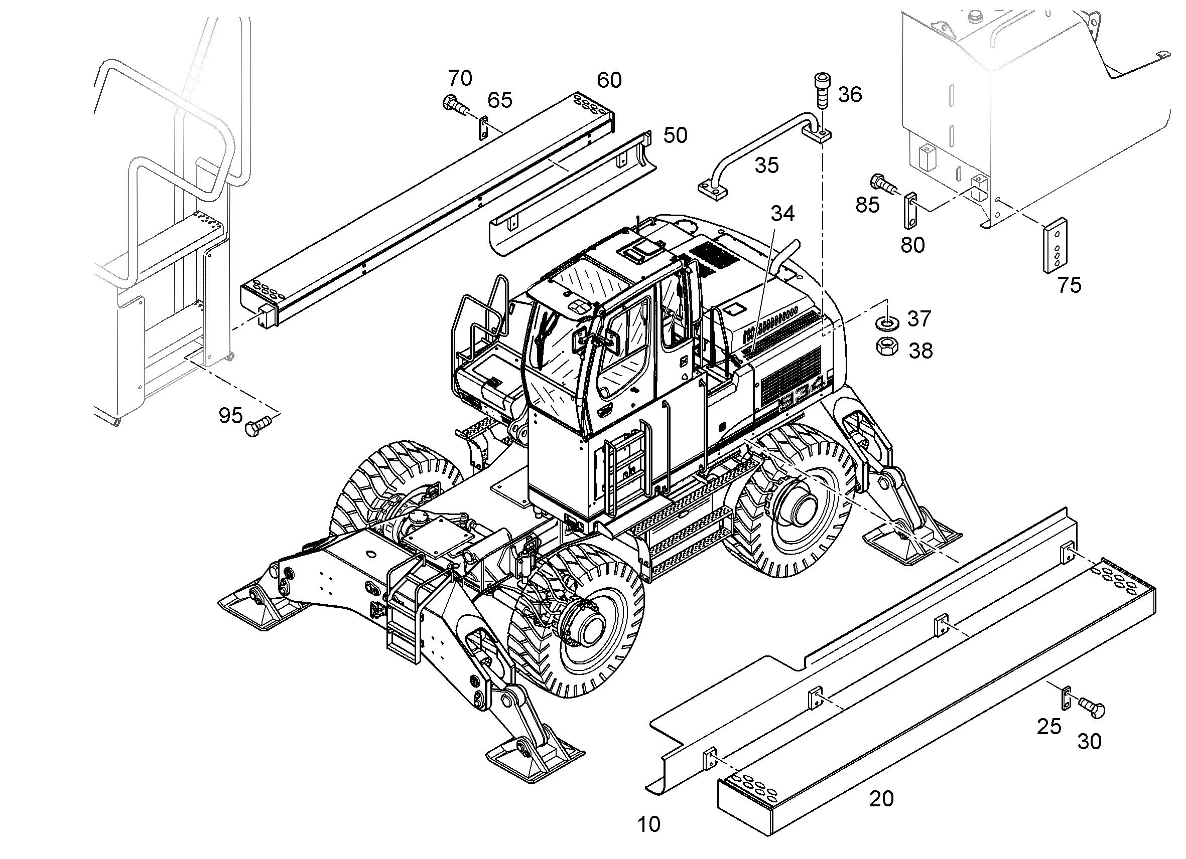 РУЧКА ЛЕВАЯ 9621379 LIEBHERR