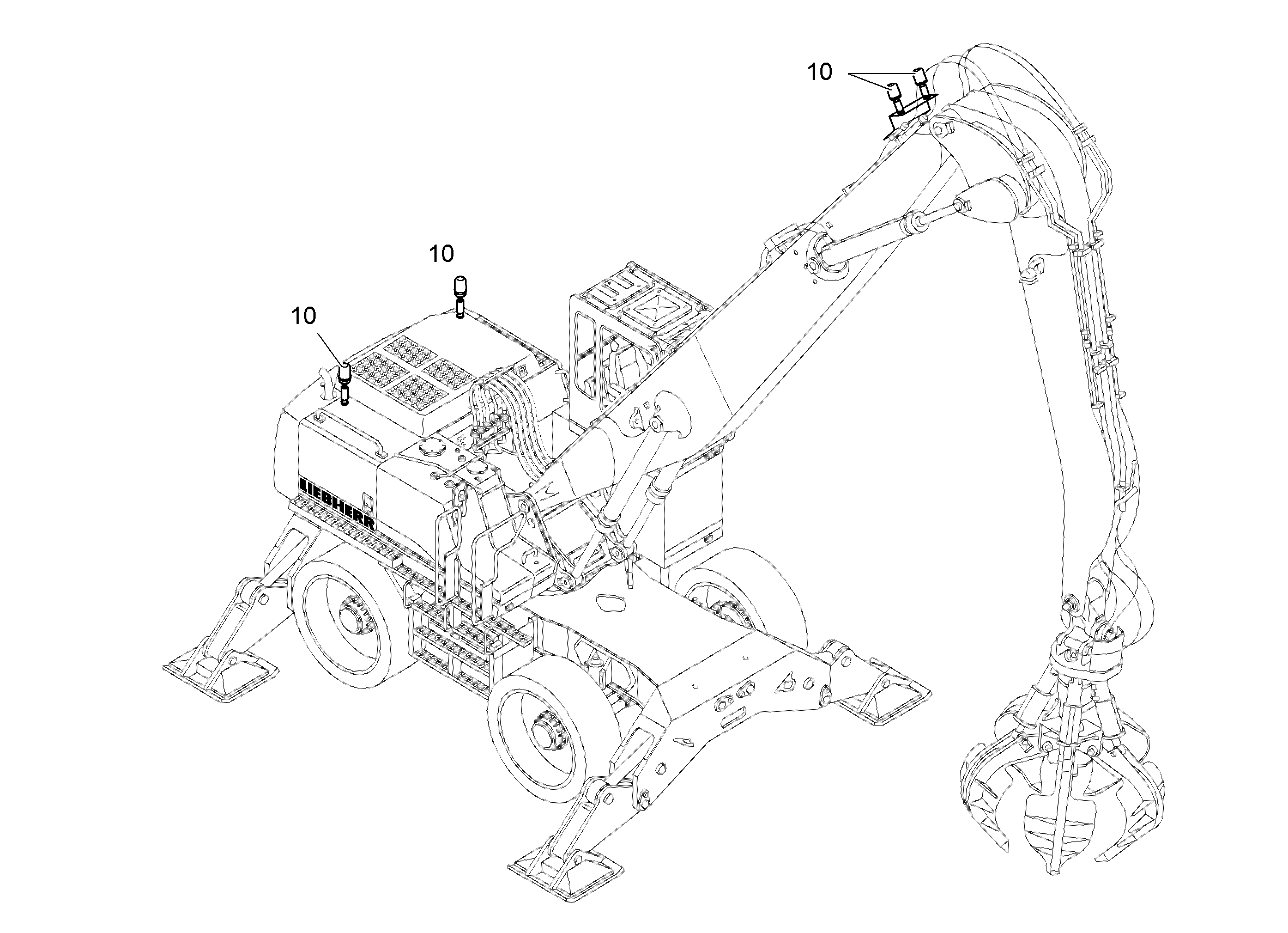 ПРОБЛЕСКОВЫЙ МАЯЧОК 9603017 LIEBHERR