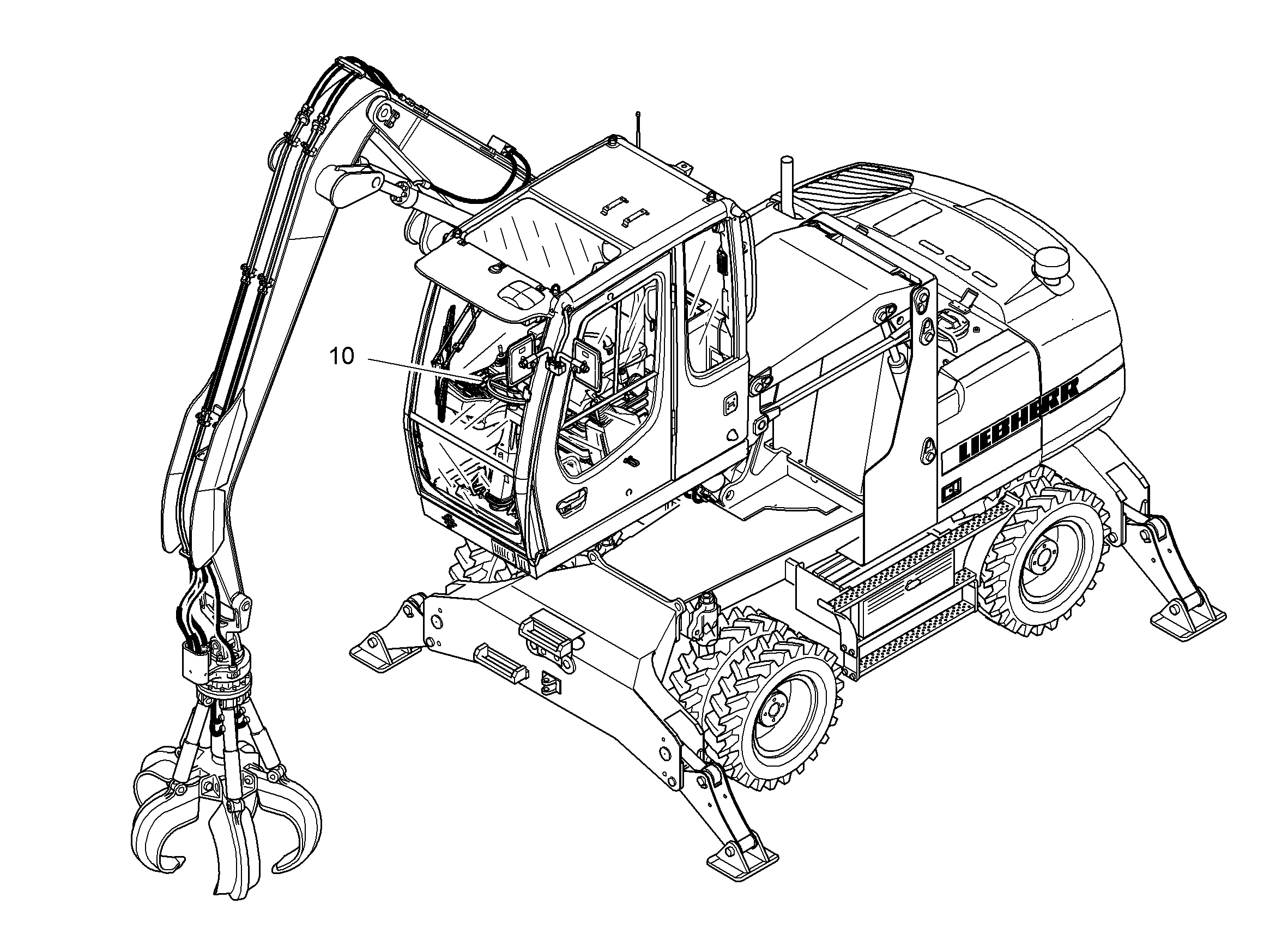 МЕХАНИЗМ БЛОКИРОВОЧНЫЙ 9621292 LIEBHERR