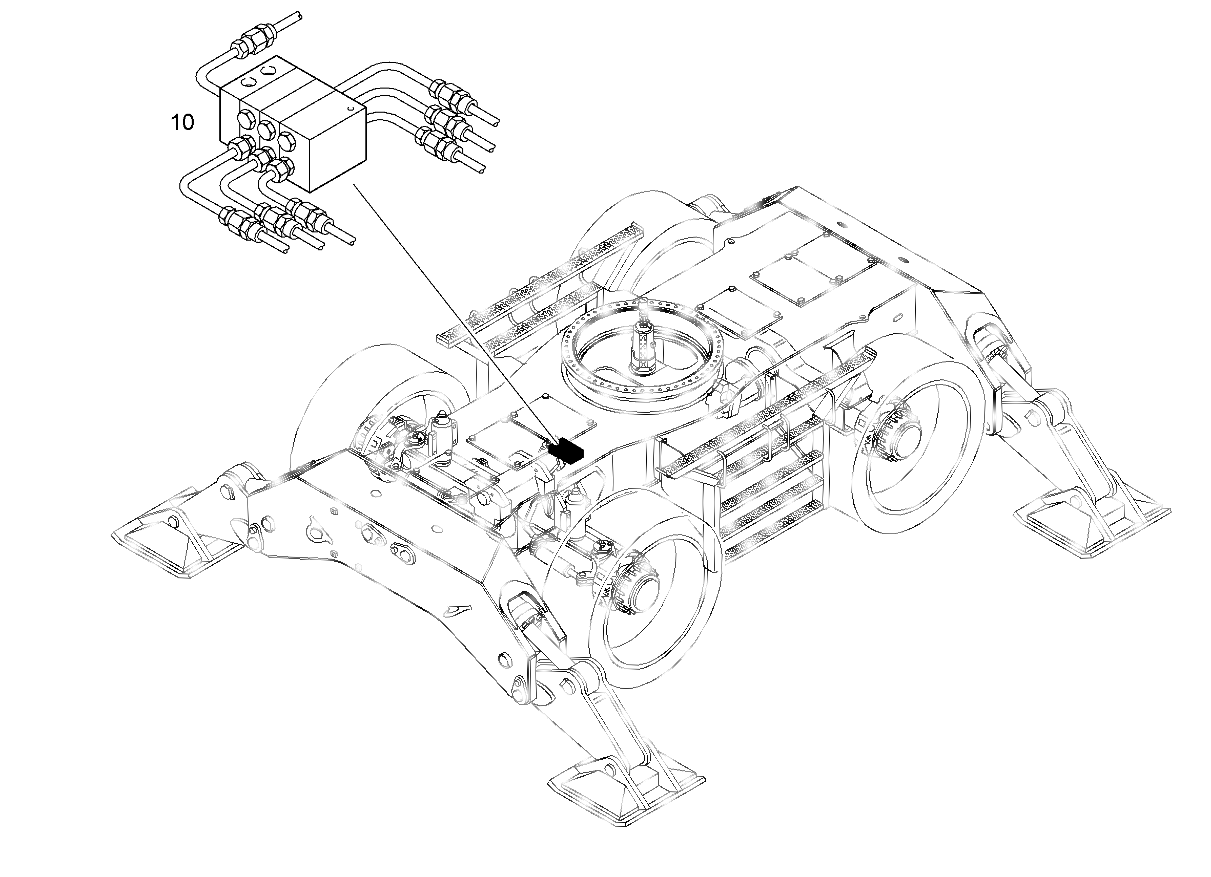 СМАЗКА ОДНОНИППЕЛЬНАЯ ЦЕНТР. 9621486 LIEBHERR