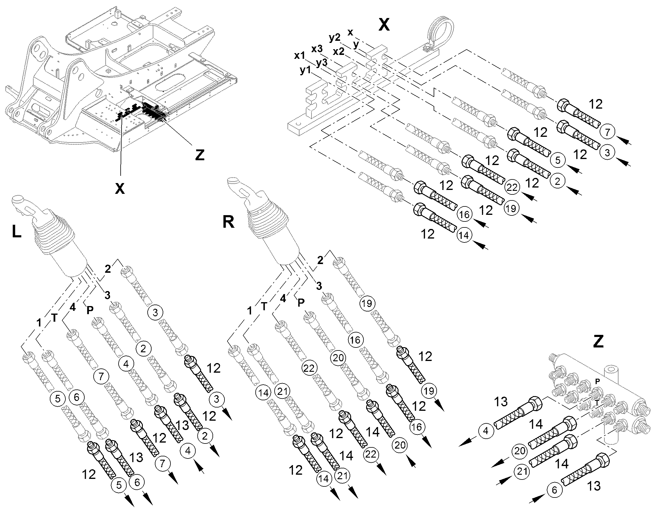ШЛАНГ УПРАВЛЕНИЯ 10X3400 10335558 LIEBHERR