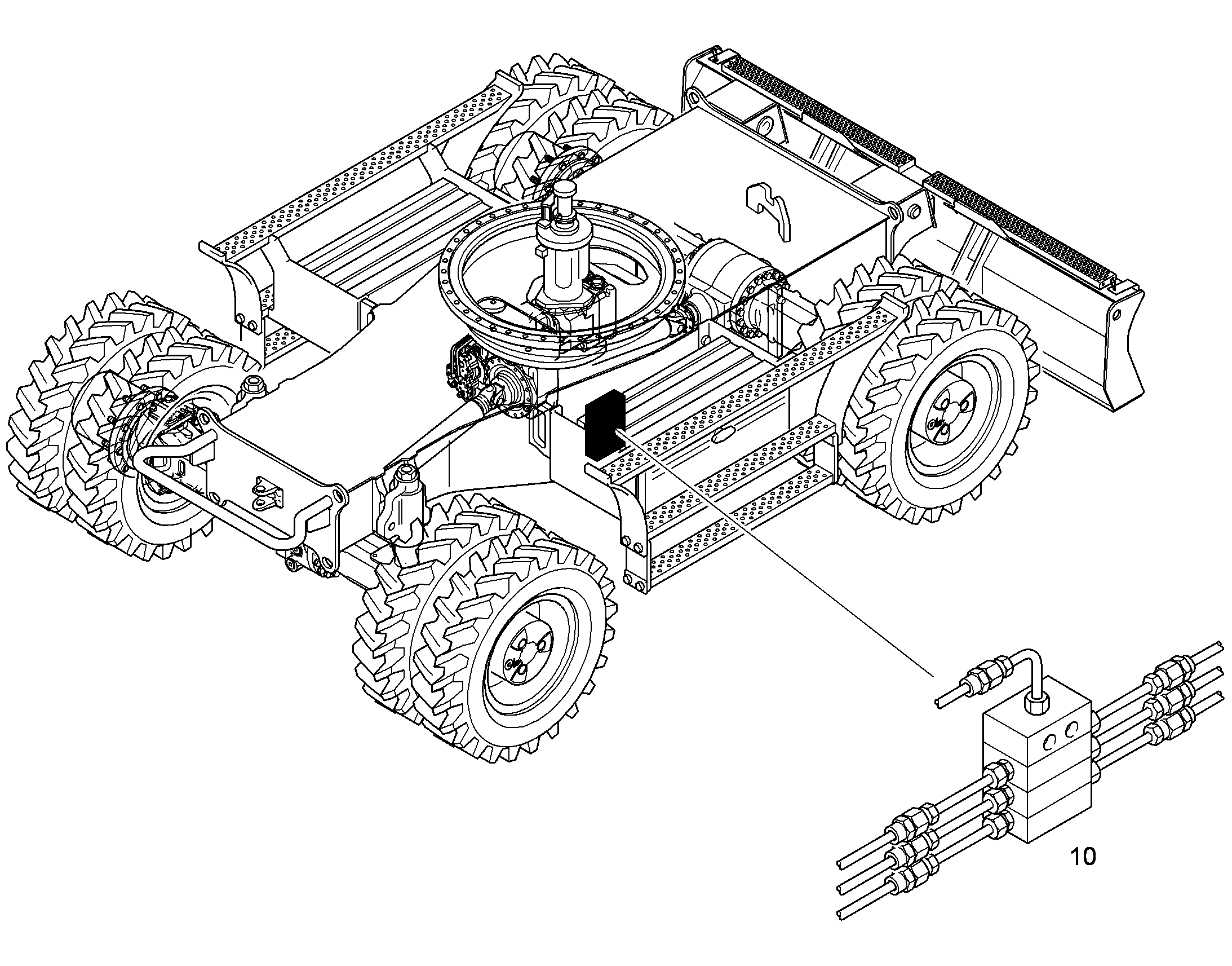 СМАЗКА ОДНОНИППЕЛЬНАЯ ЦЕНТР. 9622093 LIEBHERR