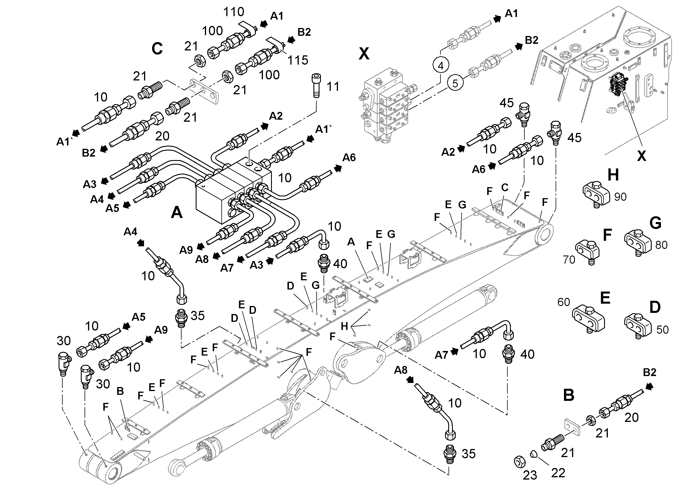 РАСПРЕДЕЛИТЕЛЬ MX-F 4/8 10346518 LIEBHERR