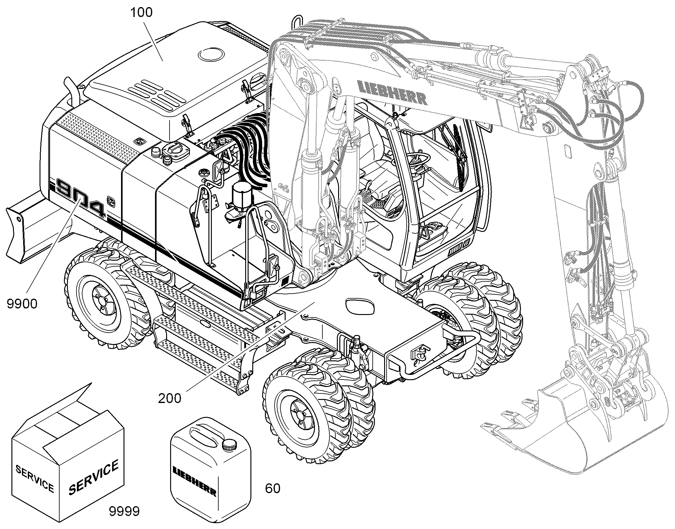ШАССИ 2ЭЛЕМЕНТА 94023213 LIEBHERR