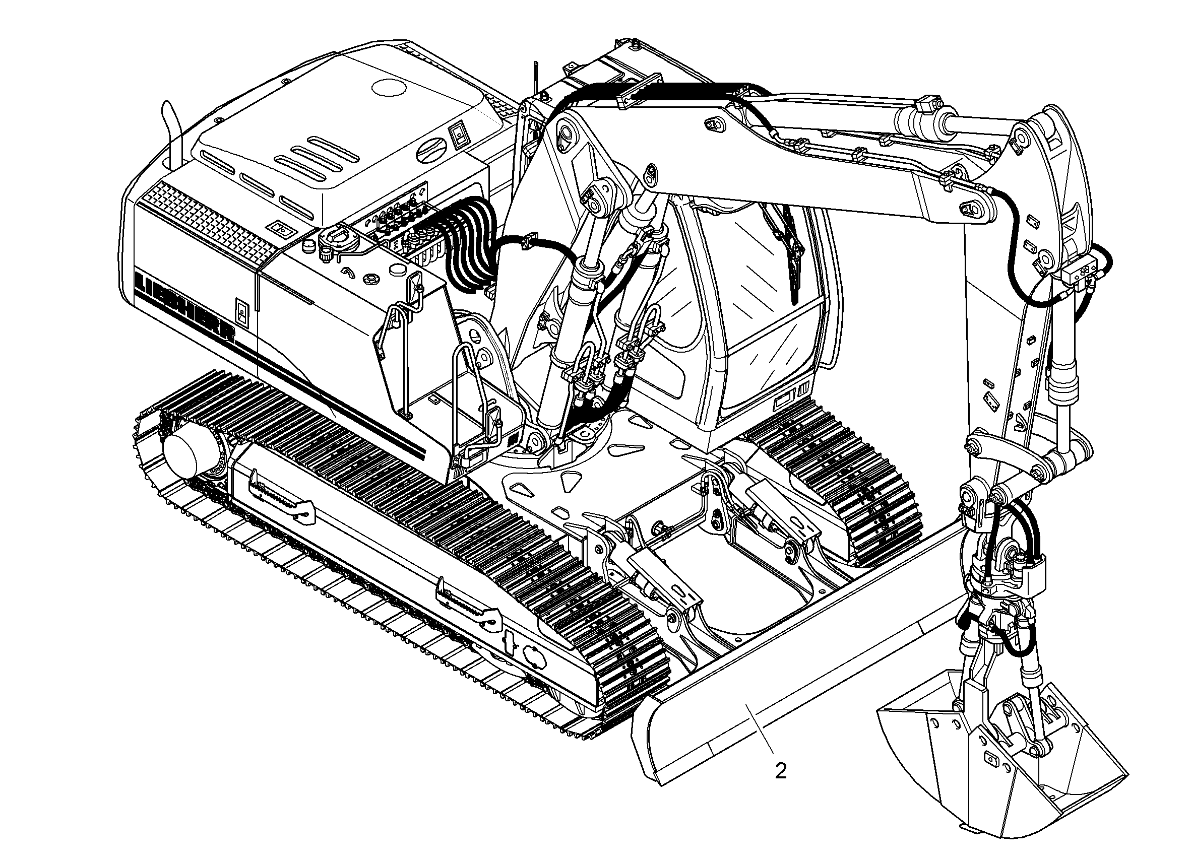 ЩИТ ОТВАЛЬНЫЙ 2500MM 9838069 LIEBHERR
