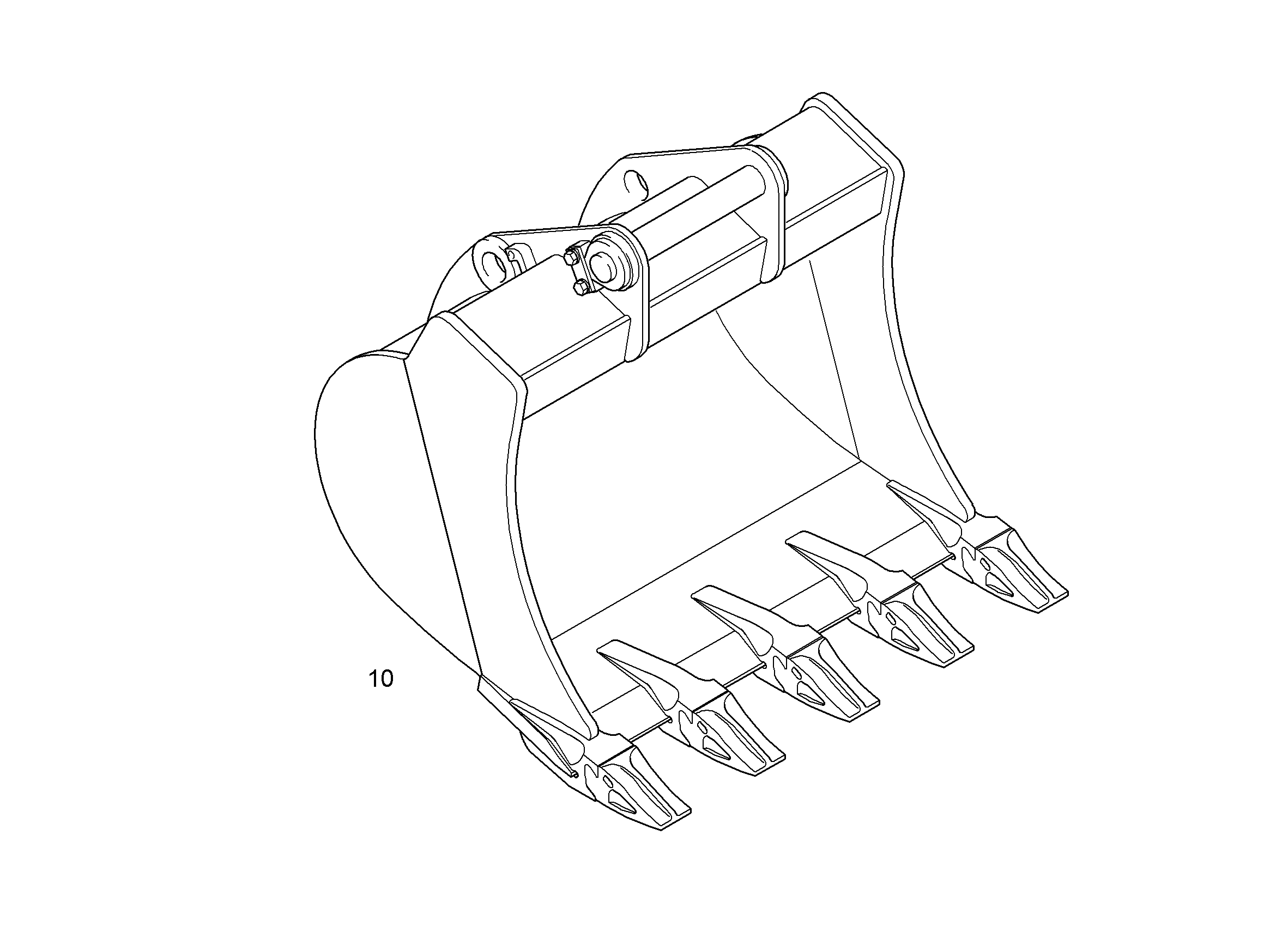 ЛОПАТА ОБРАТНАЯ 1050mm 0,65m³ 9624149 LIEBHERR