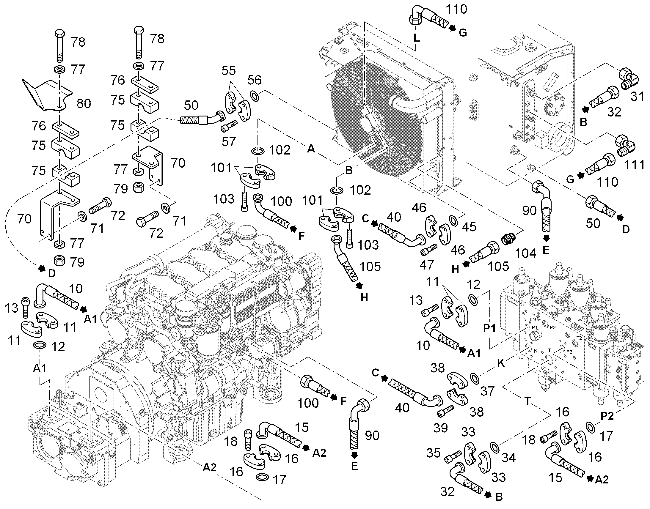 ШЛАНГ 40X750 10342301 LIEBHERR