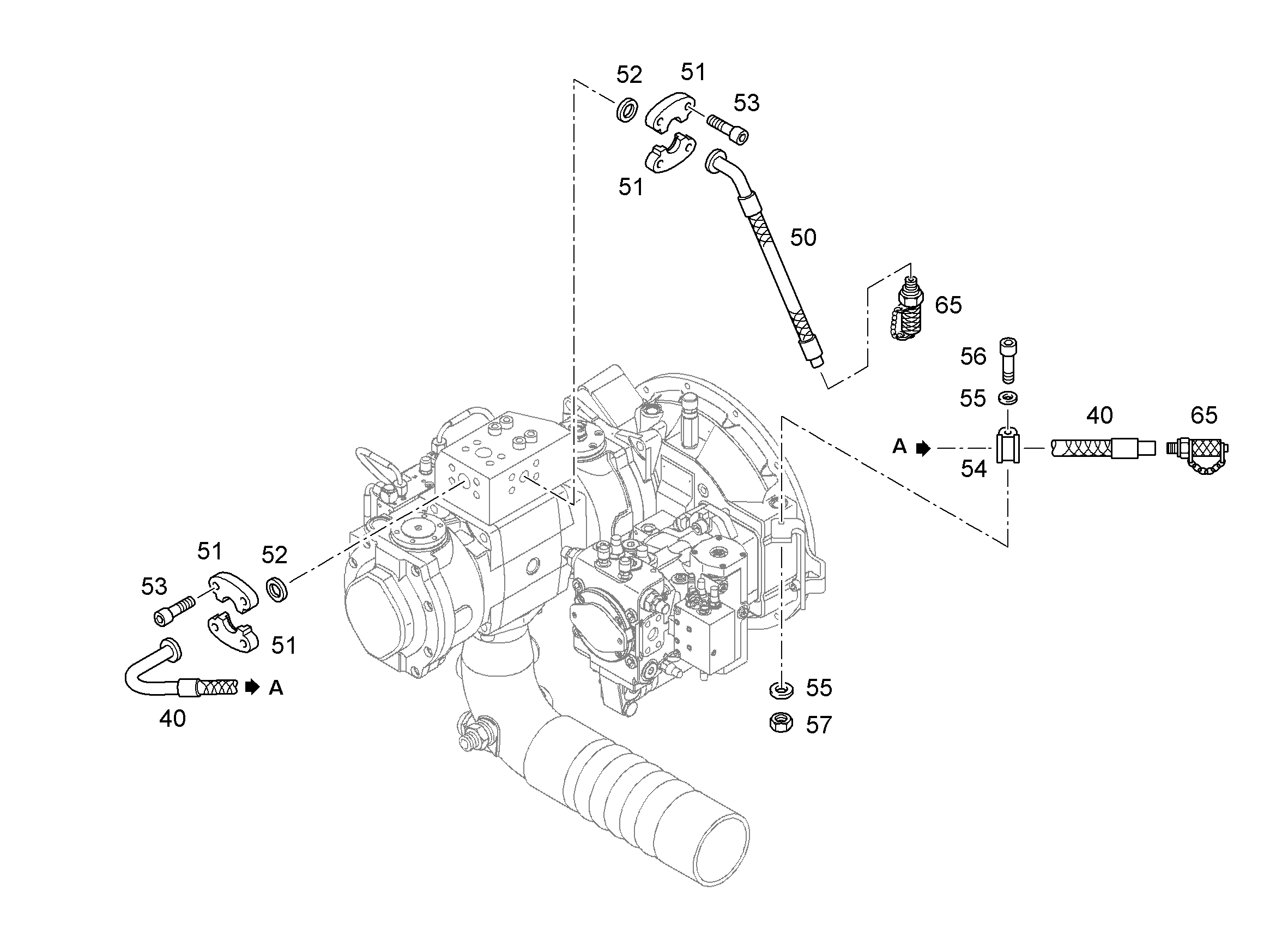 ШЛАНГ 25X680 10340112 LIEBHERR