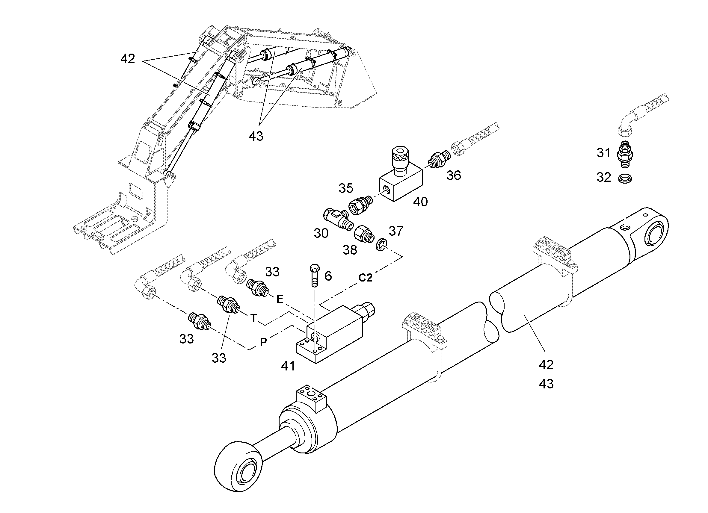 ГИДРОЦИЛИНДР 10346699 LIEBHERR