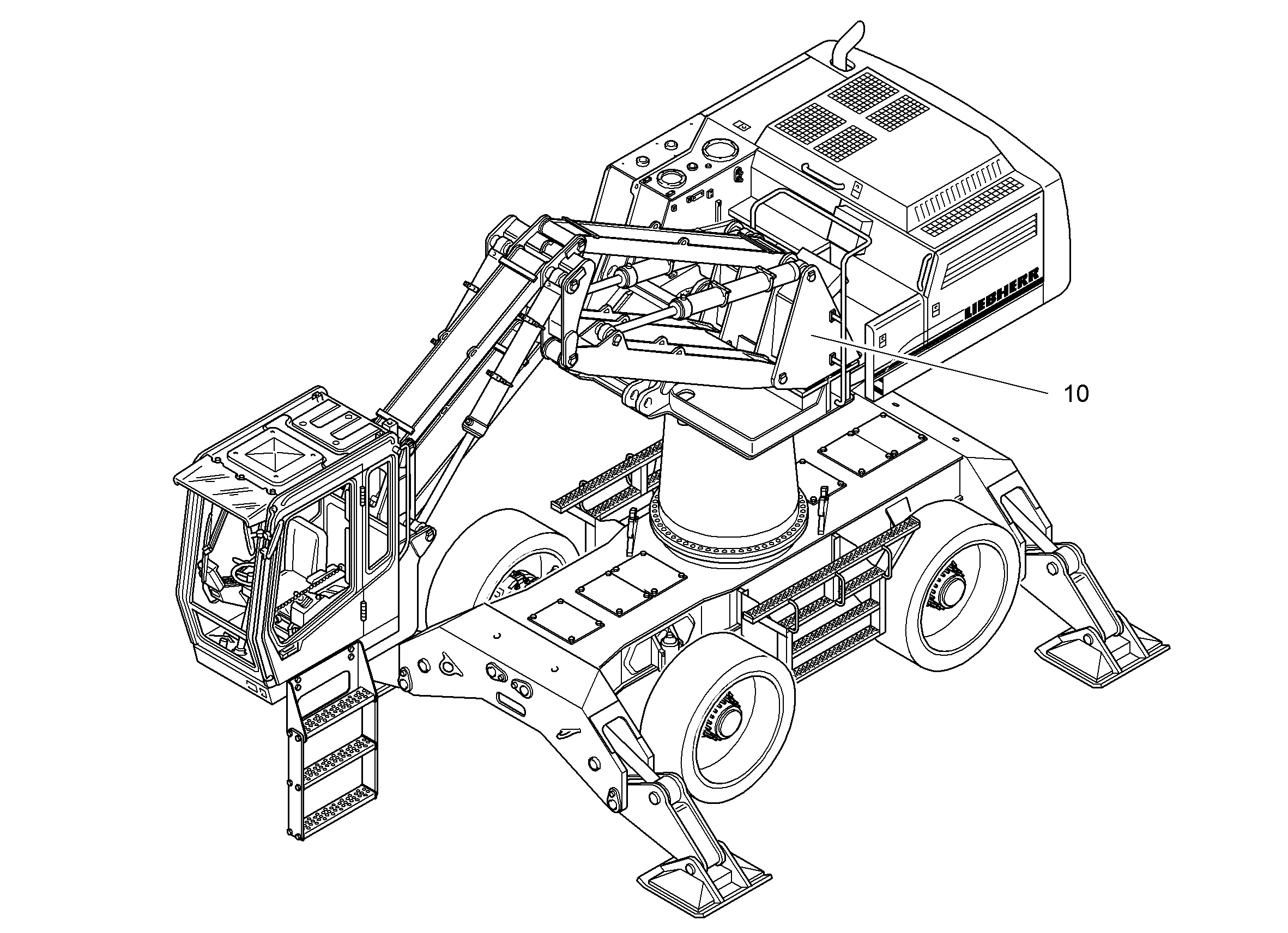 ПОДГОТОВКА ПОДЪЕМНОЙ СТАНИНЫ 9598801 LIEBHERR