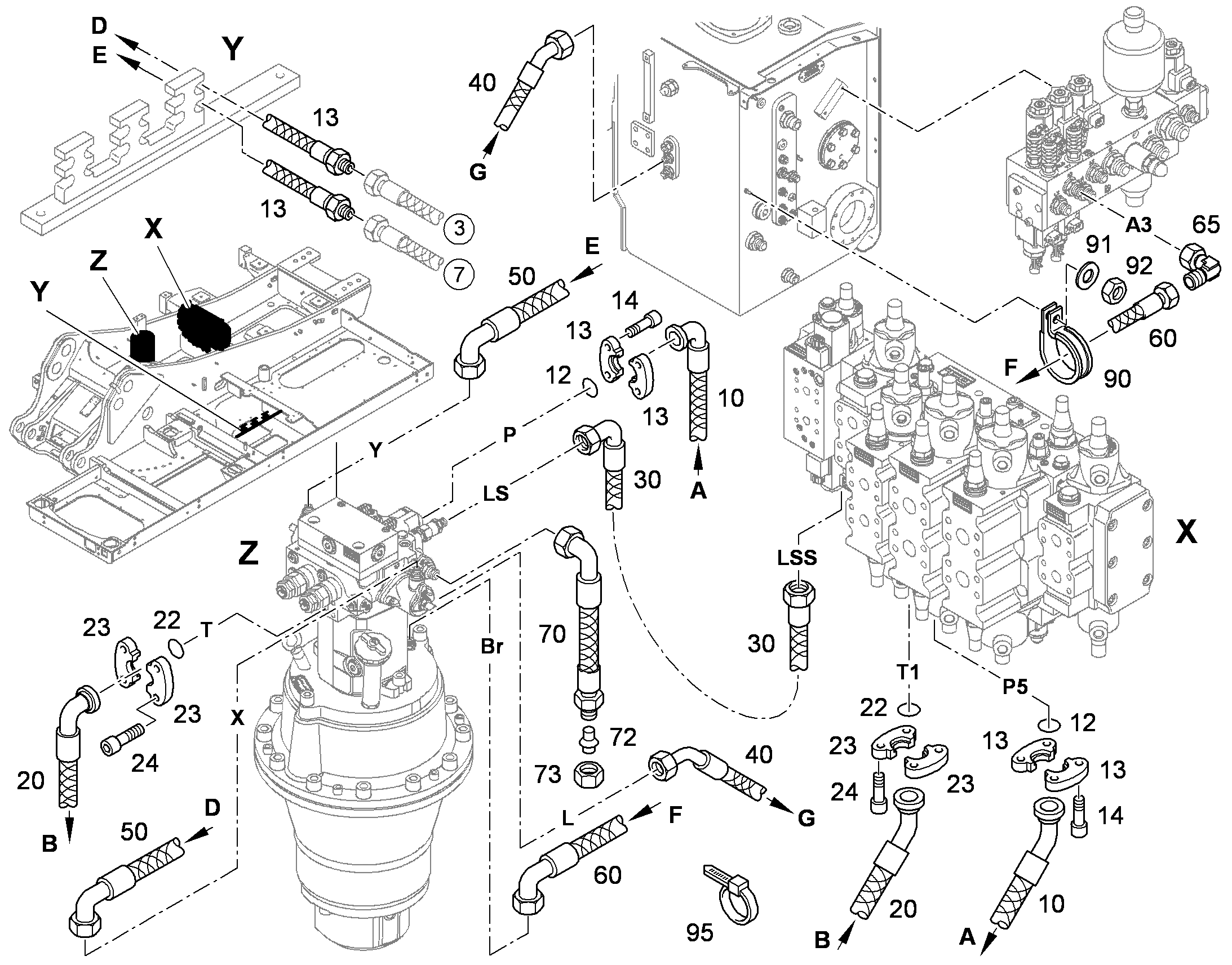 ШЛАНГ 20X360 10425256 LIEBHERR