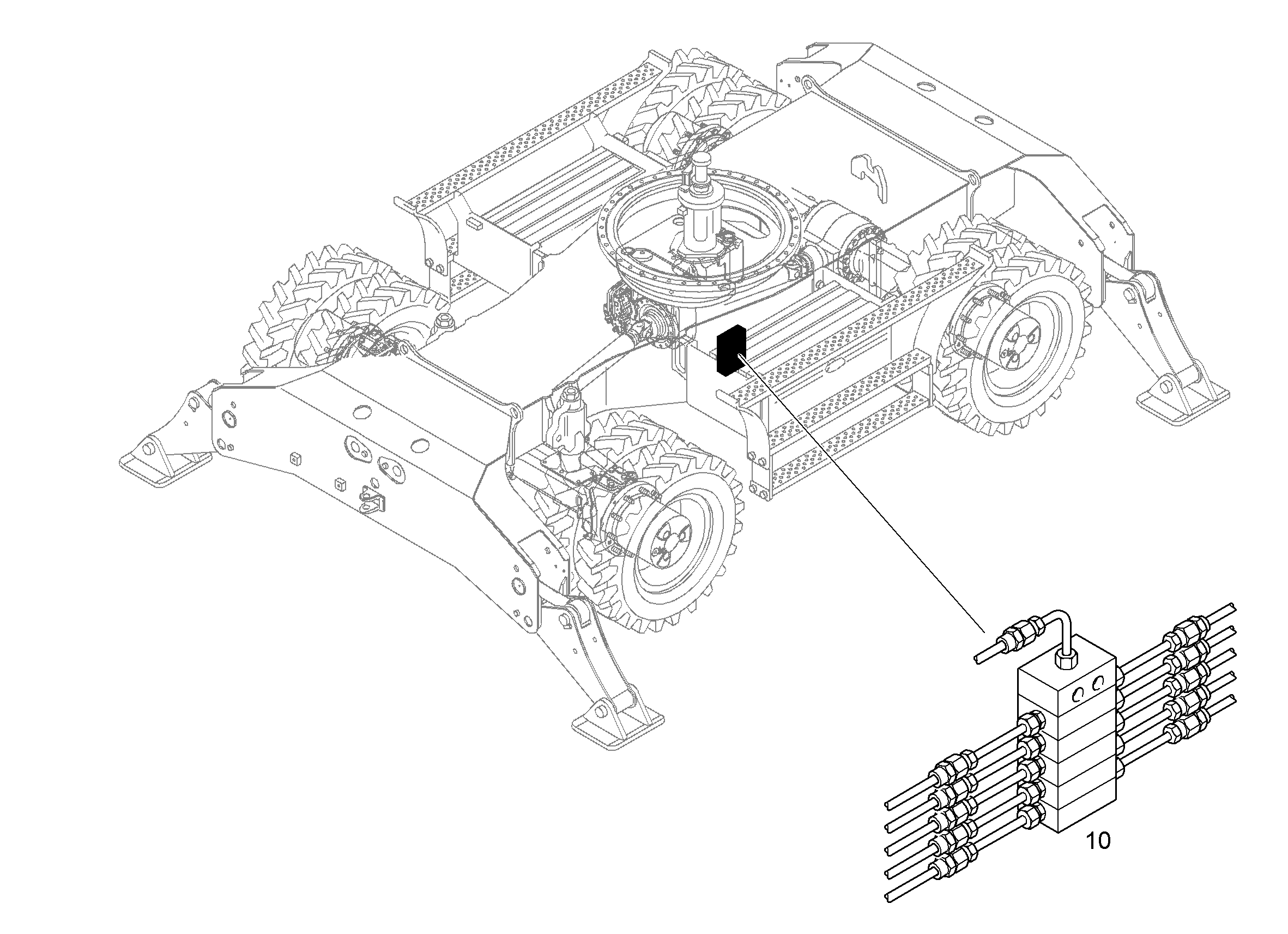 СМАЗКА ОДНОНИППЕЛЬНАЯ ЦЕНТР. 9622088 LIEBHERR