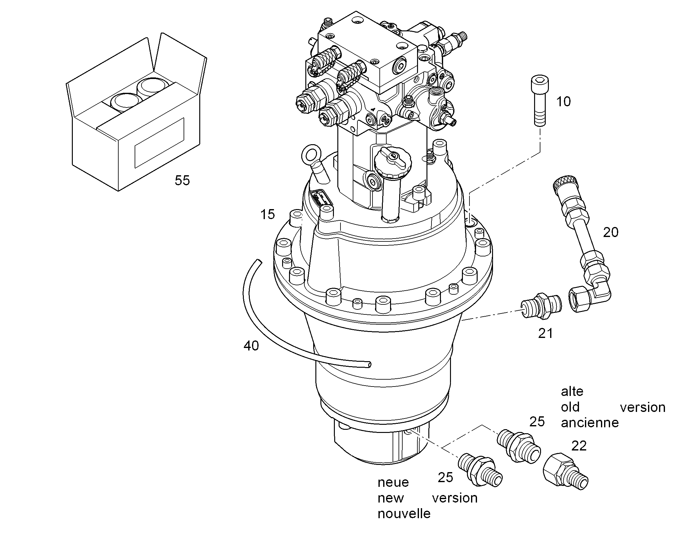 МЕХАНИЗМ ПОВОРОТА 9625550 LIEBHERR
