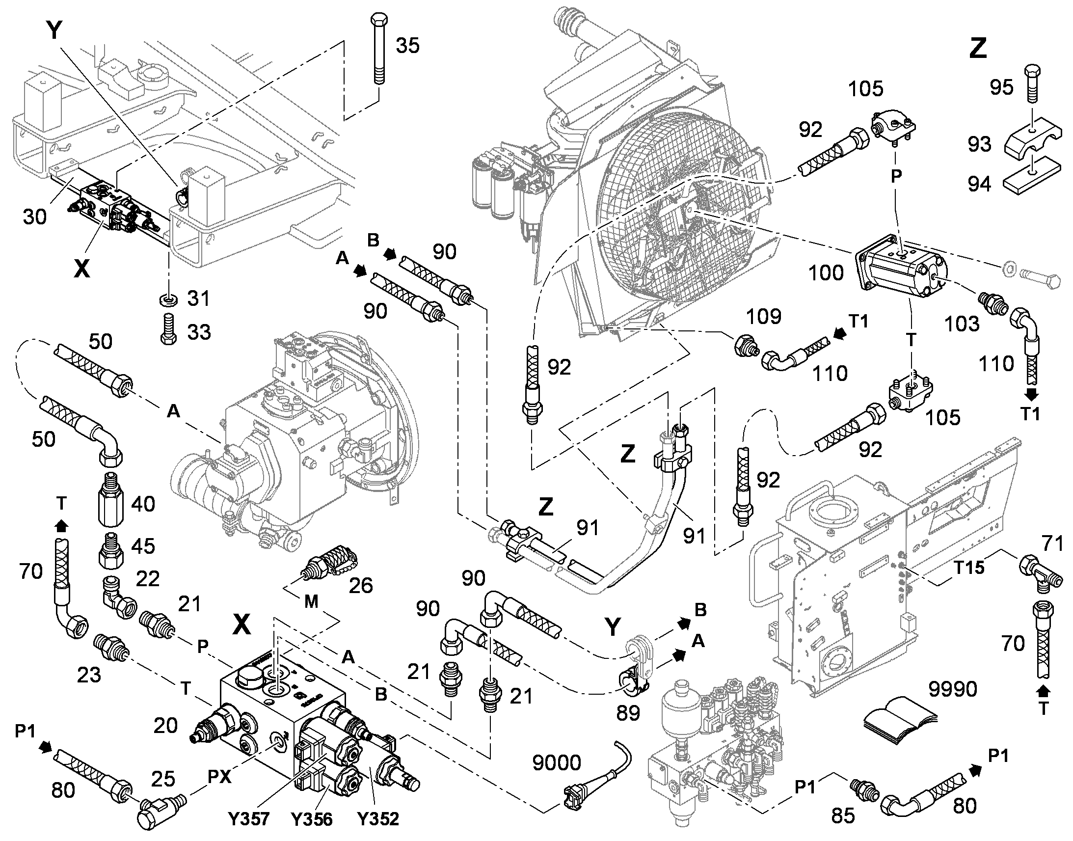 ШЛАНГ 12X950 10346740 LIEBHERR