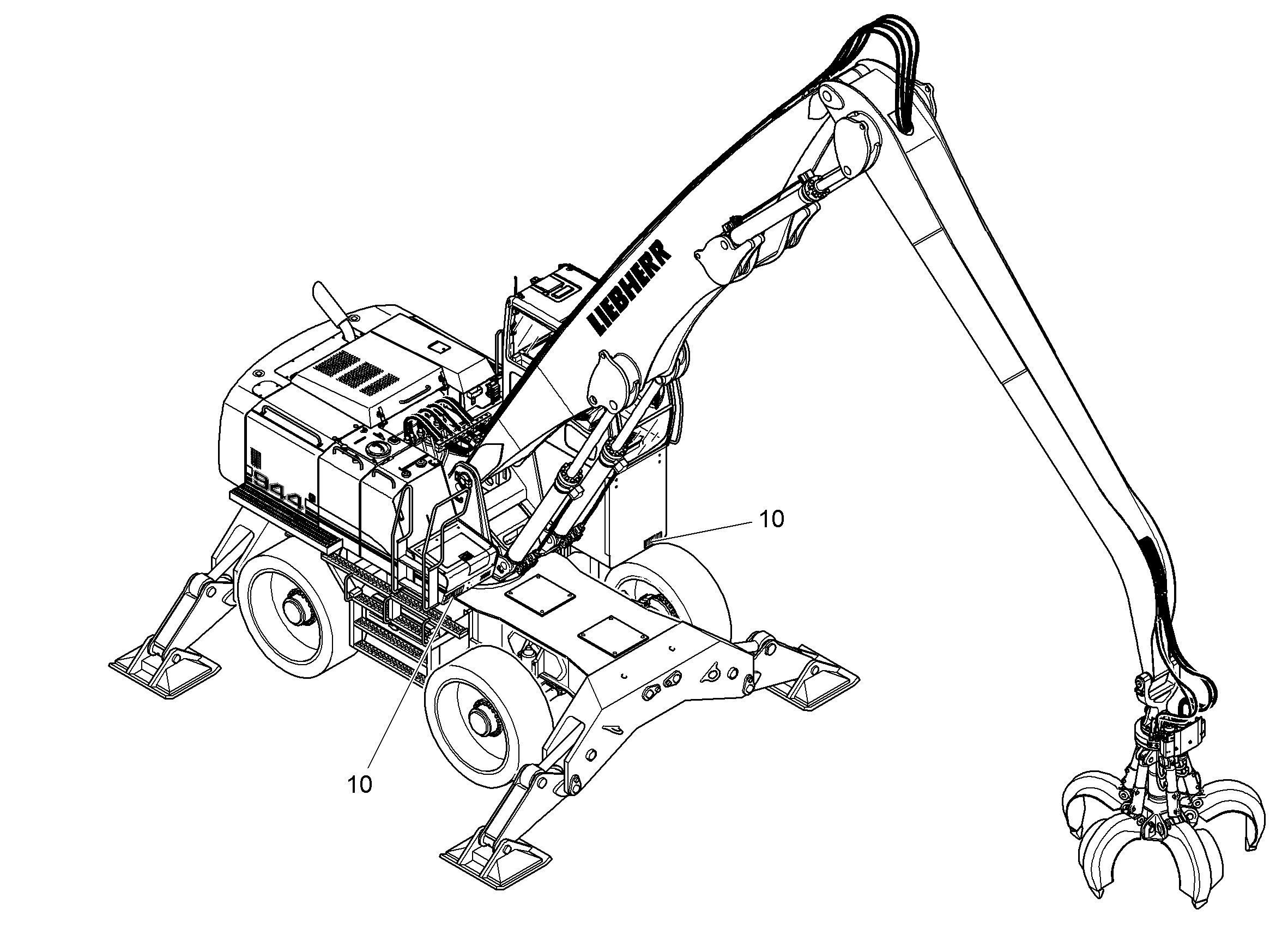 ФАРЫ - ЗАЩИТА СПЕРЕДИ 9624184 LIEBHERR