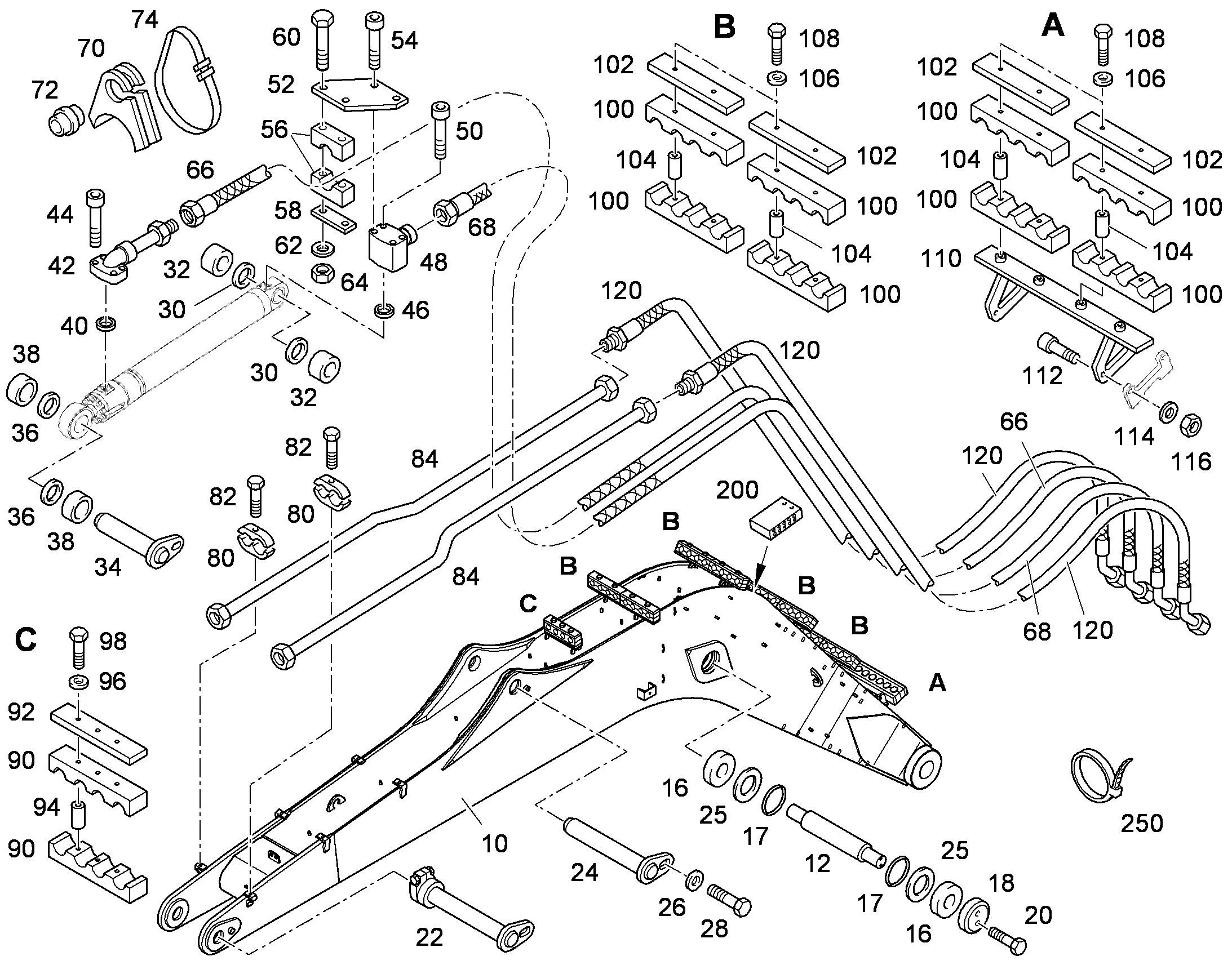 СМАЗОЧНЫЕ ЛИНИИ УСТАНОВКА 9641547 LIEBHERR