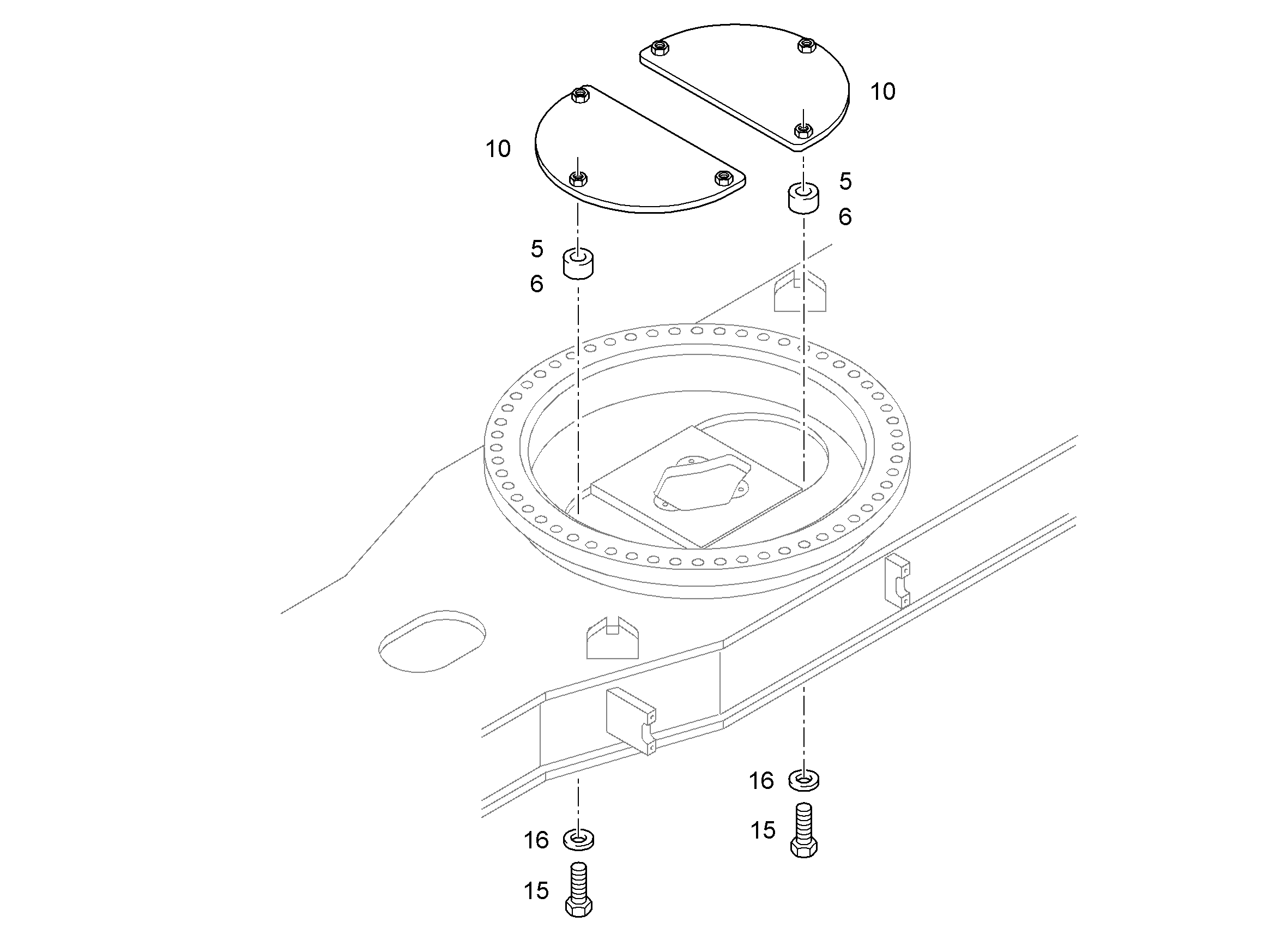 ГИЛЬЗА РАСПОРНАЯ 11X16X17,5 9601162 LIEBHERR