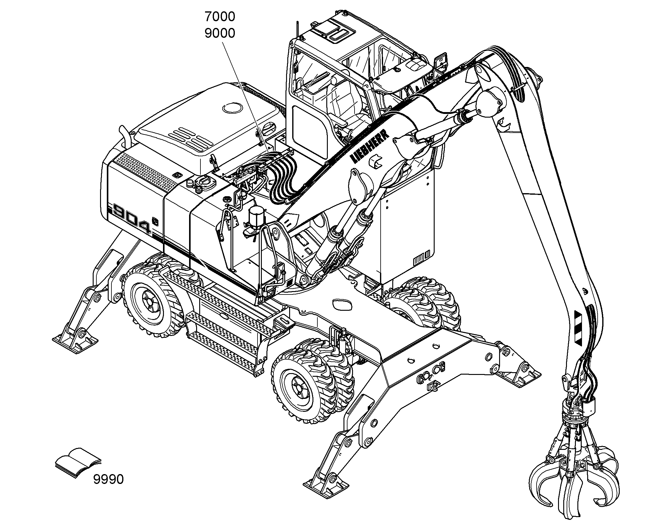 ГИДРАВЛИЧЕСКАЯ СИСТЕМА 9627466 LIEBHERR