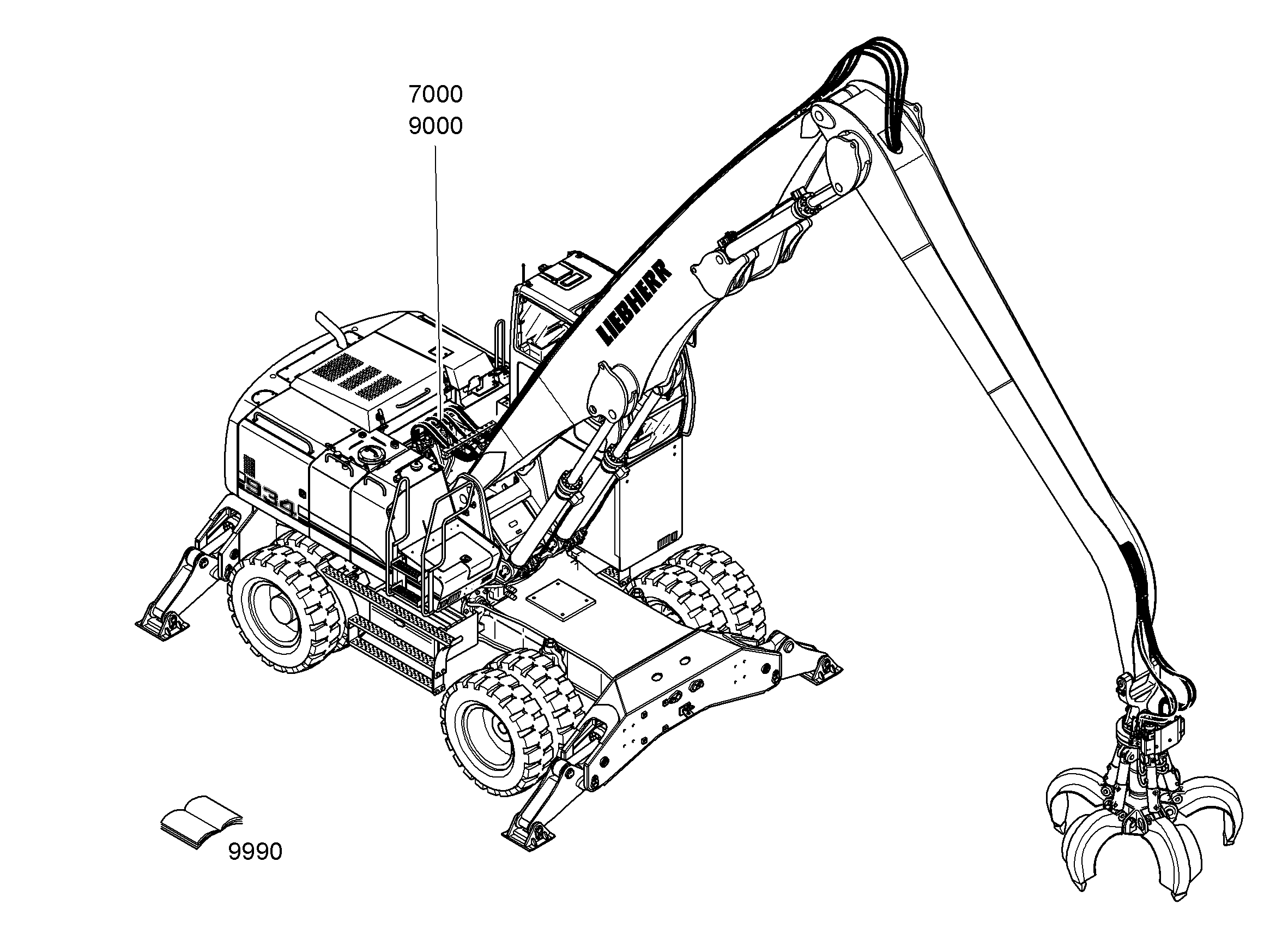 ГИДРАВЛИЧЕСКАЯ СИСТЕМА 9628789 LIEBHERR