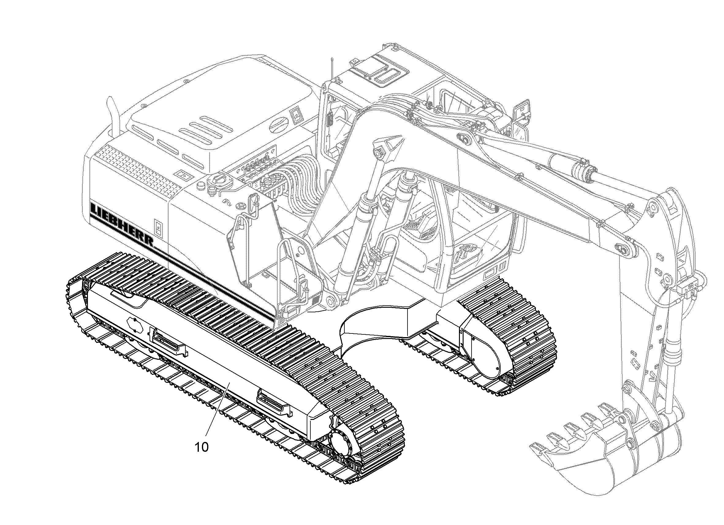 ШАССИ ПОЛОСА 2000 9621487 LIEBHERR