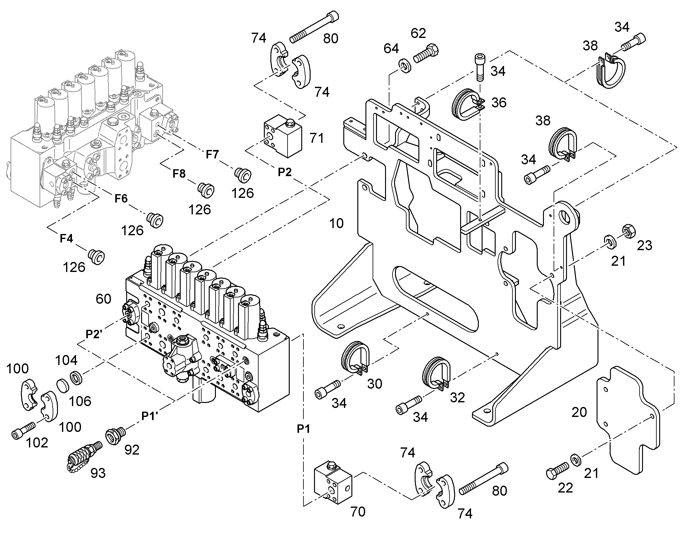 БЛОК УПРАВЛЕНИЯ 10228249 LIEBHERR